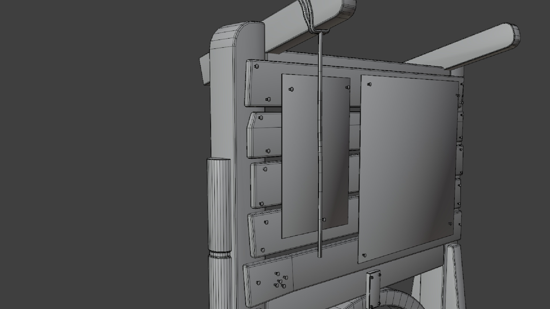 Realistic Map Stand Low-poly 3D model_9