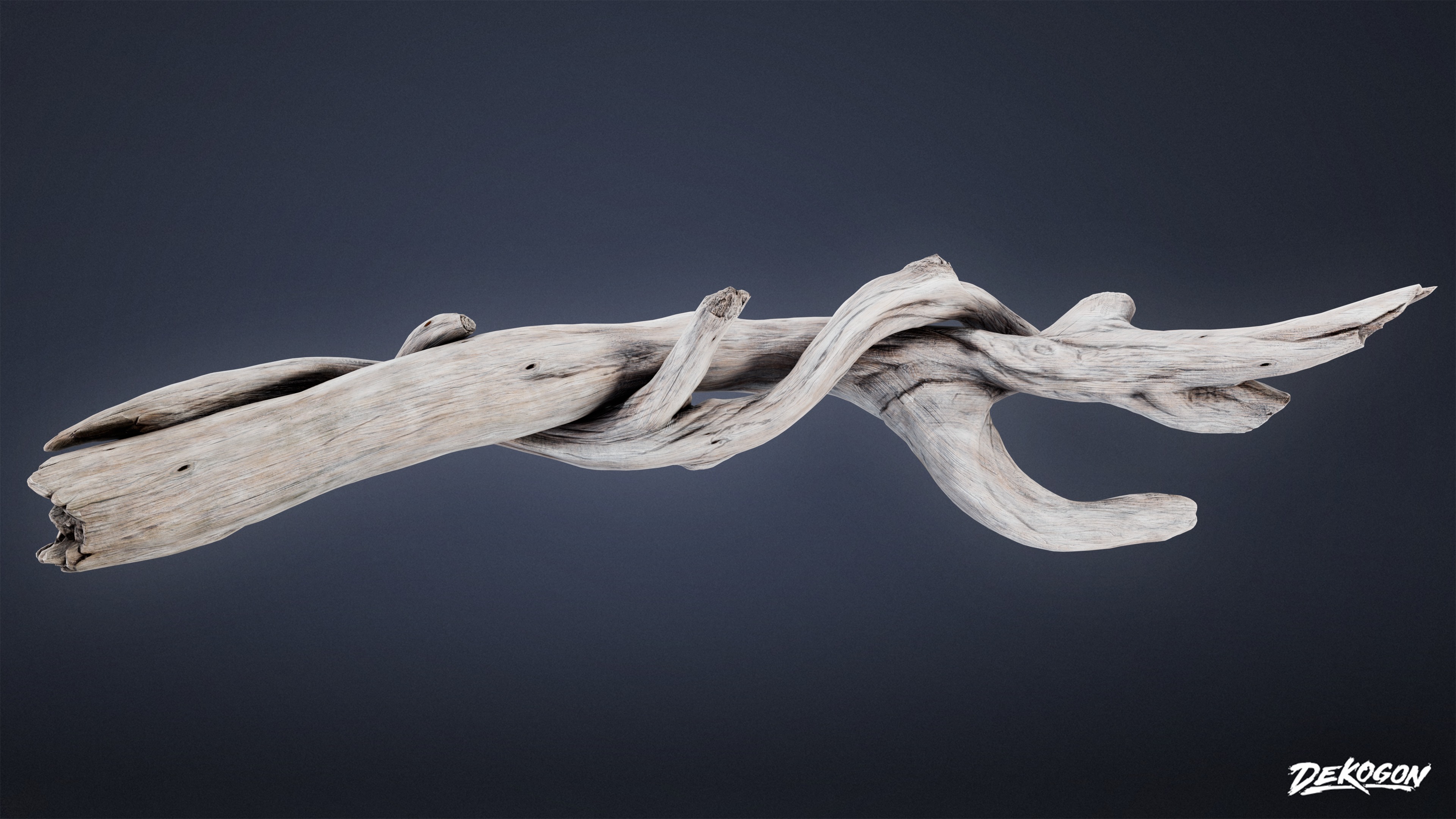 FOLIAGE - Driftwood 123 - LOW POLY AND NANITE Low-poly 3D model_4