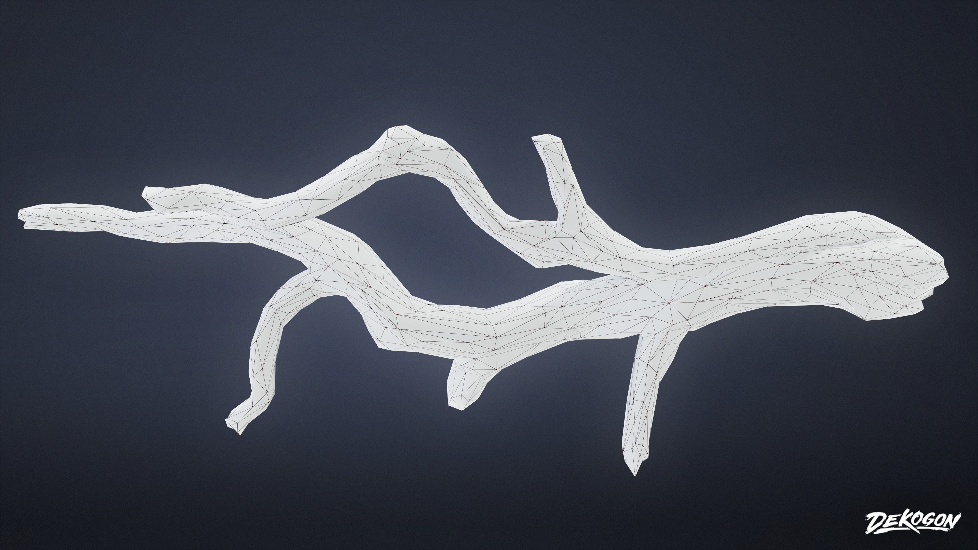 FOLIAGE - Driftwood 123 - LOW POLY AND NANITE Low-poly 3D model_7