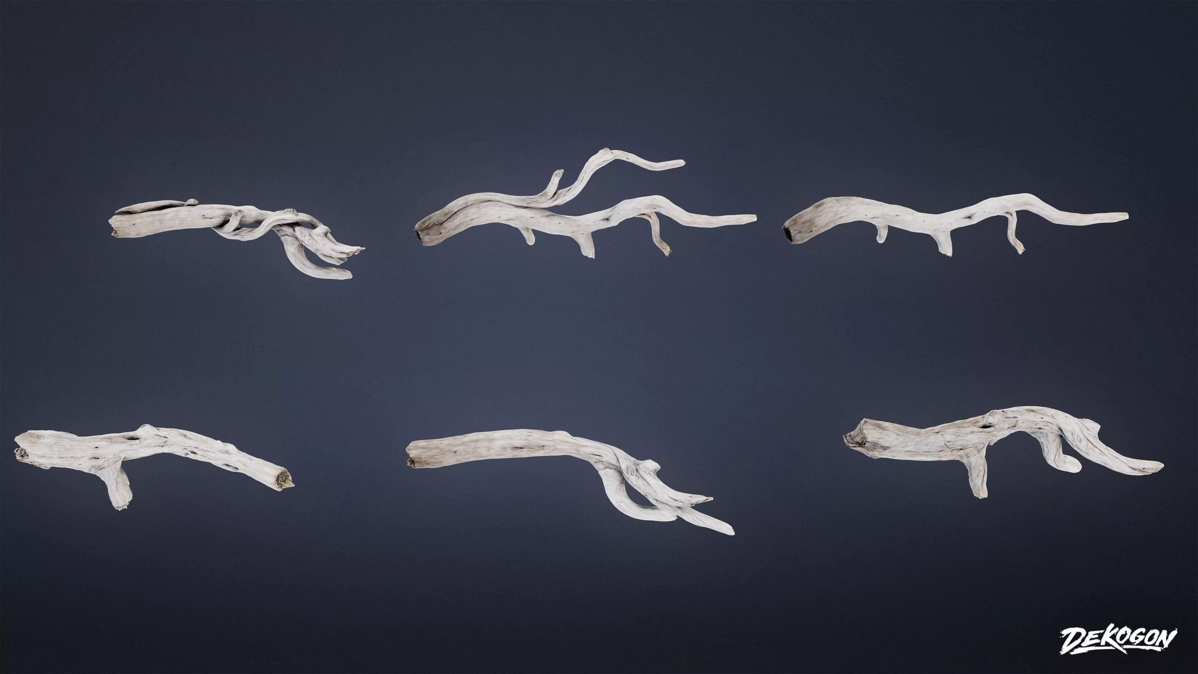 FOLIAGE - Driftwood 123 - LOW POLY AND NANITE Low-poly 3D model_0