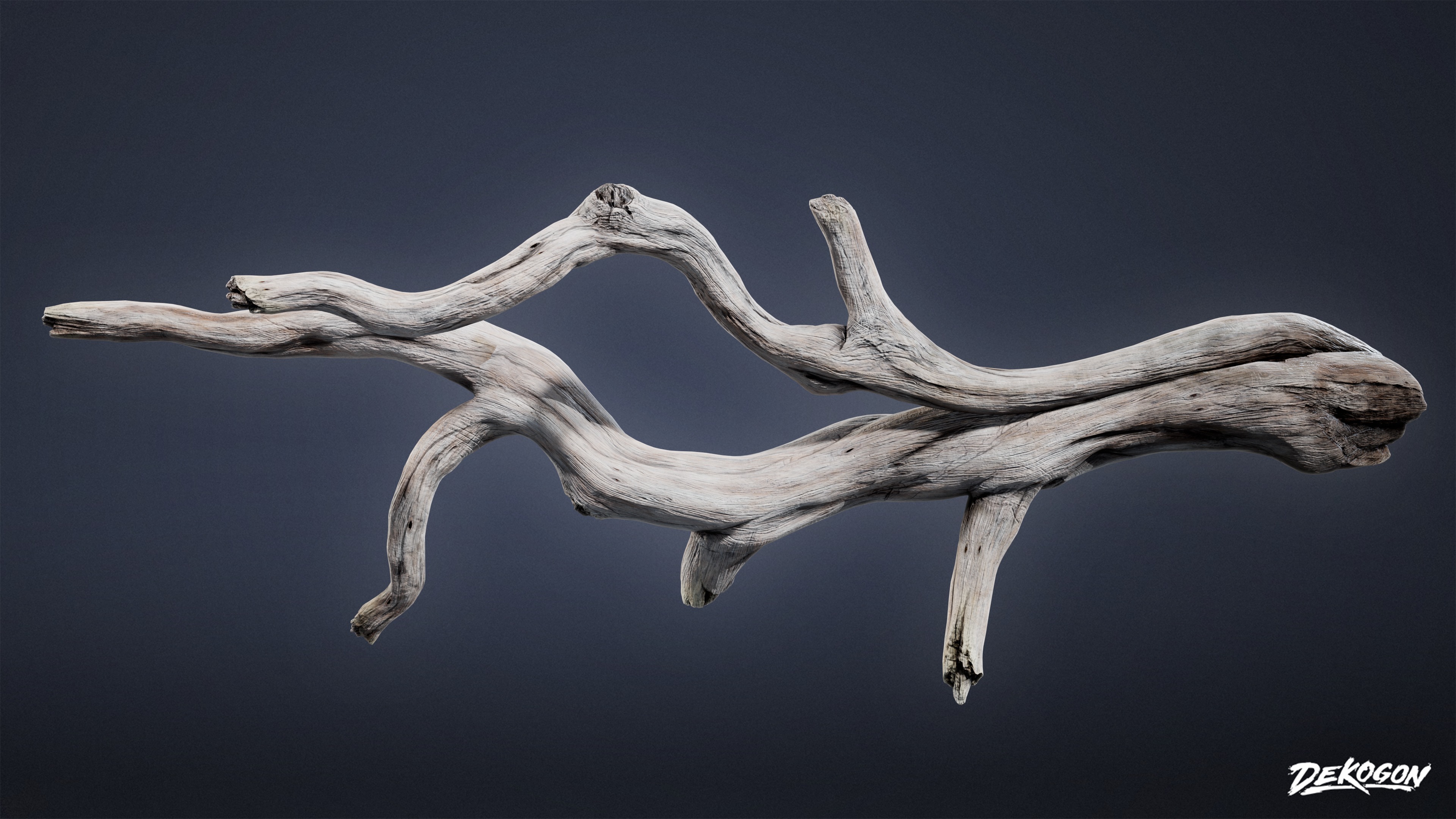 FOLIAGE - Driftwood 123 - LOW POLY AND NANITE Low-poly 3D model_6