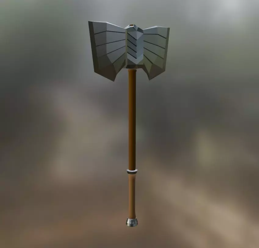 Blender Battle axe Free 3D model