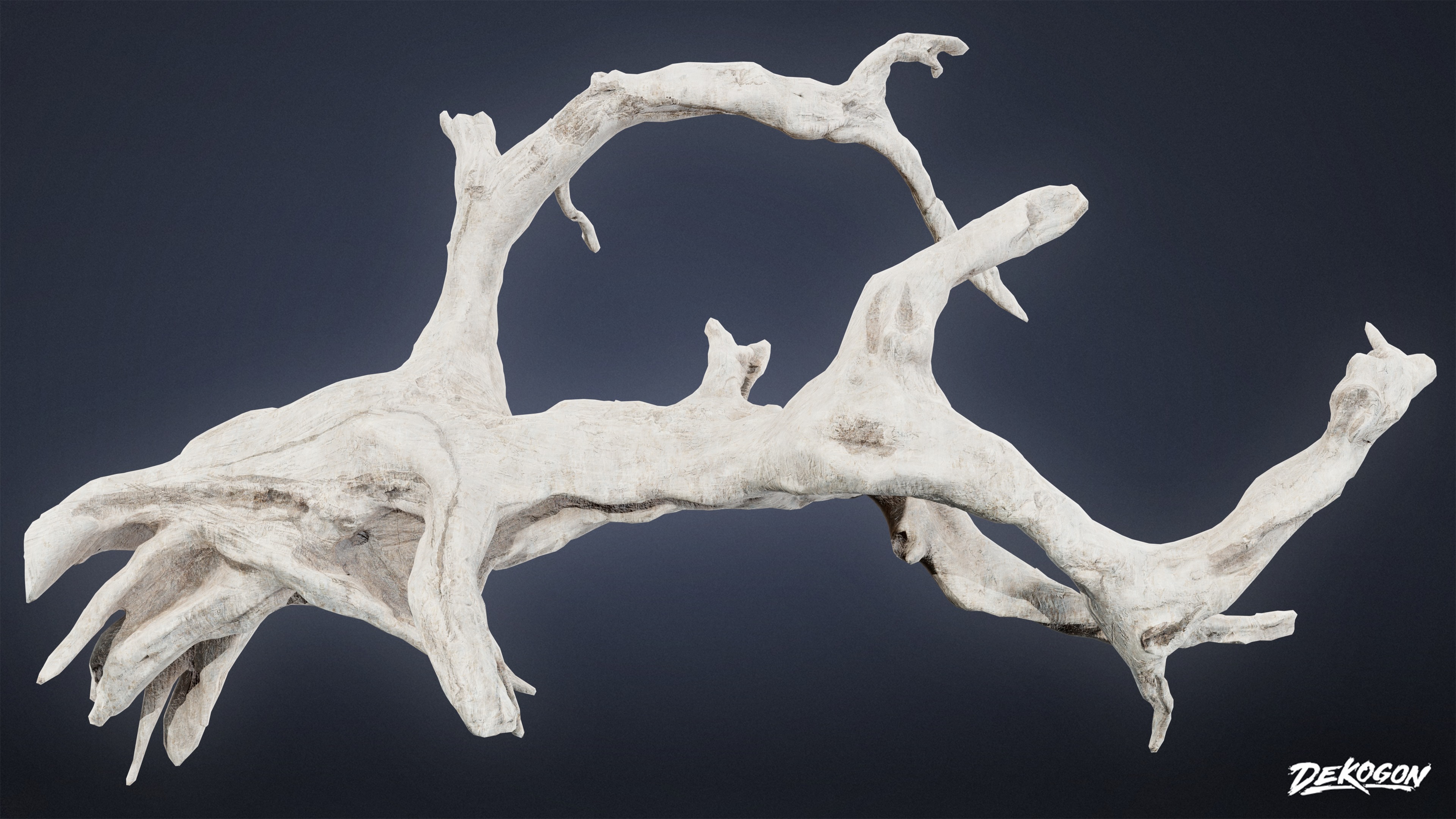 FOLIAGE - Driftwood 456 - LOW POLY Low-poly 3D model_6