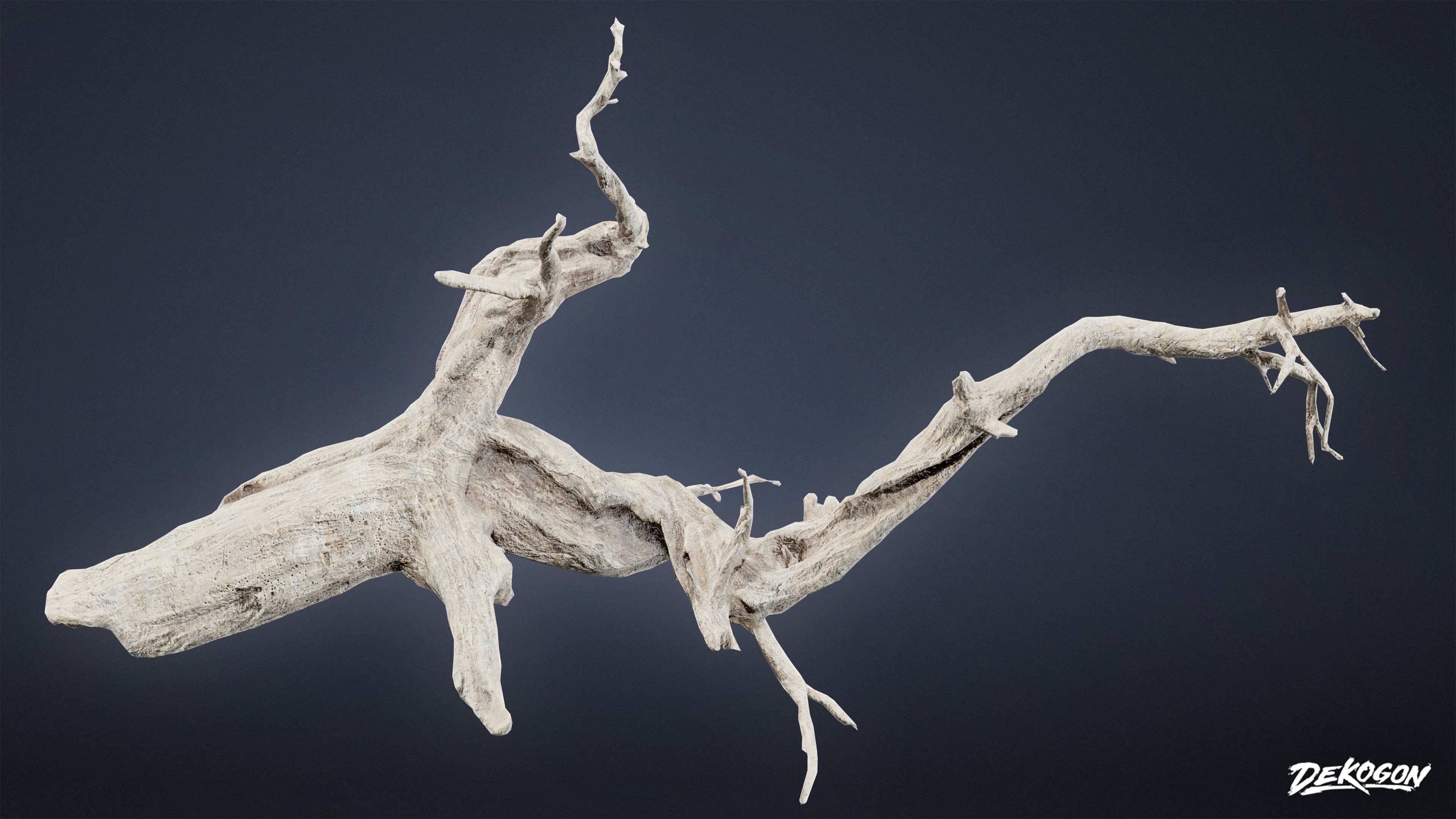 FOLIAGE - Driftwood 456 - LOW POLY Low-poly 3D model_5