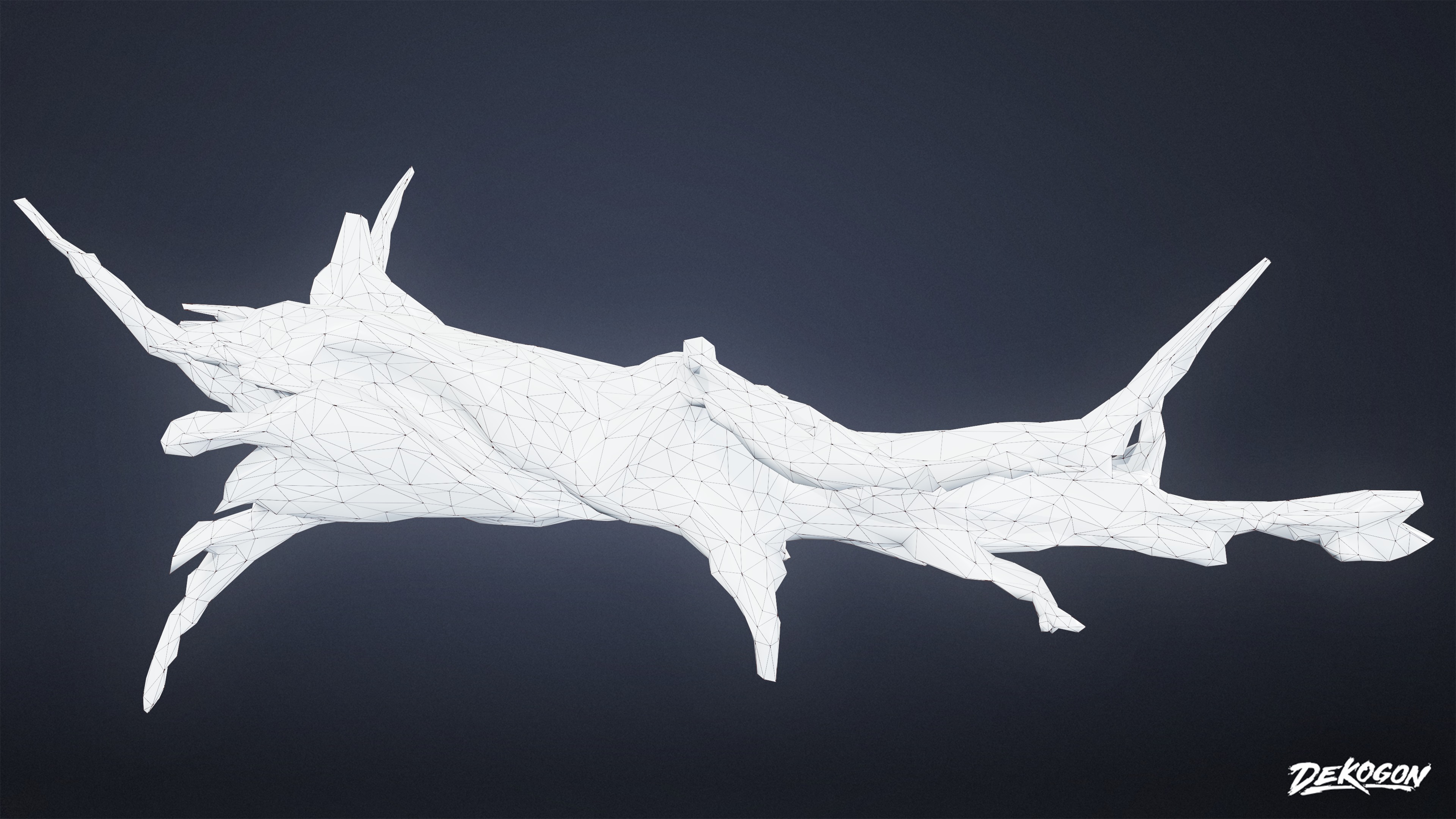 FOLIAGE - Driftwood 456 - LOW POLY Low-poly 3D model_8