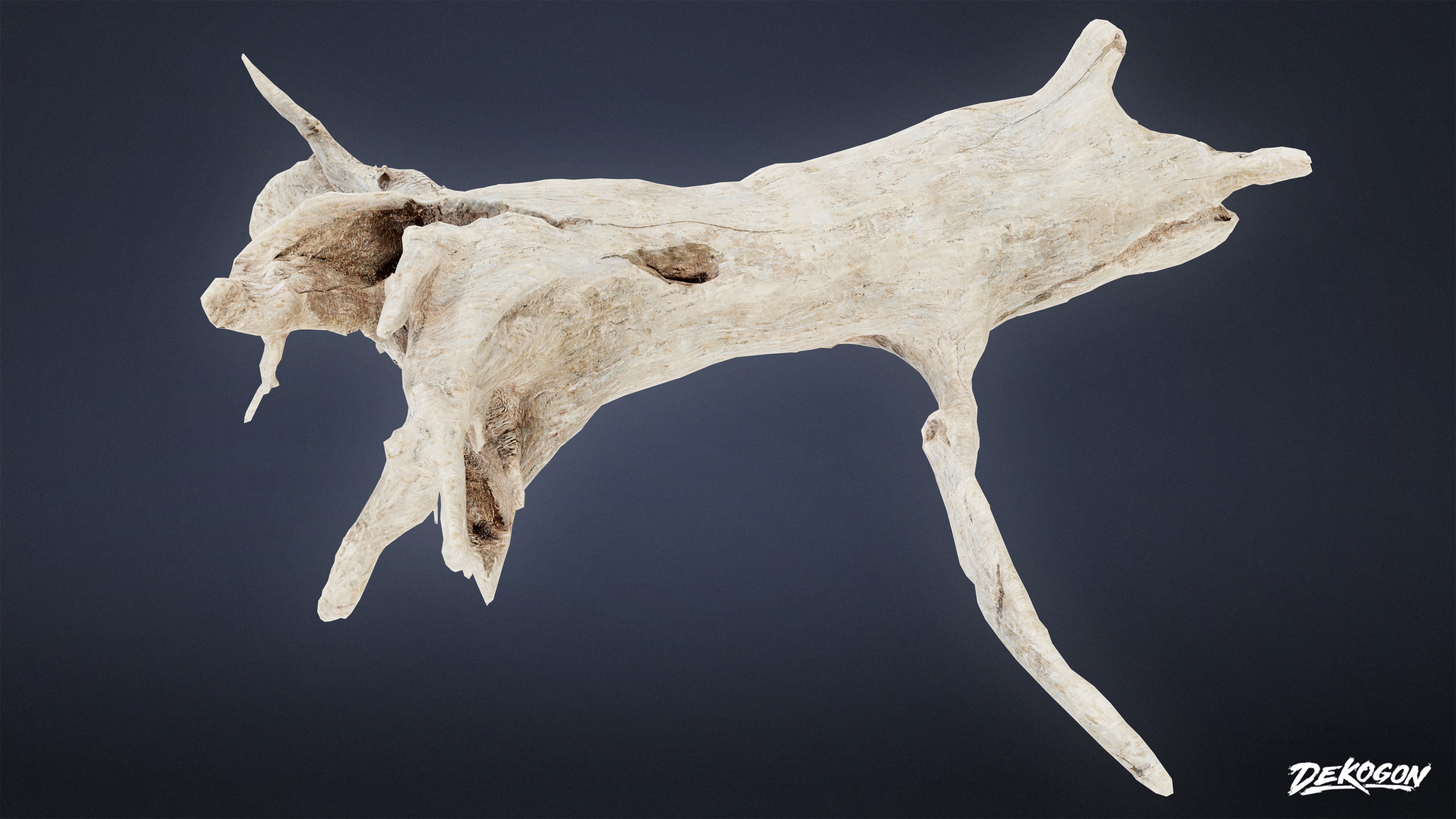 FOLIAGE - Driftwood 456 - LOW POLY Low-poly 3D model_4