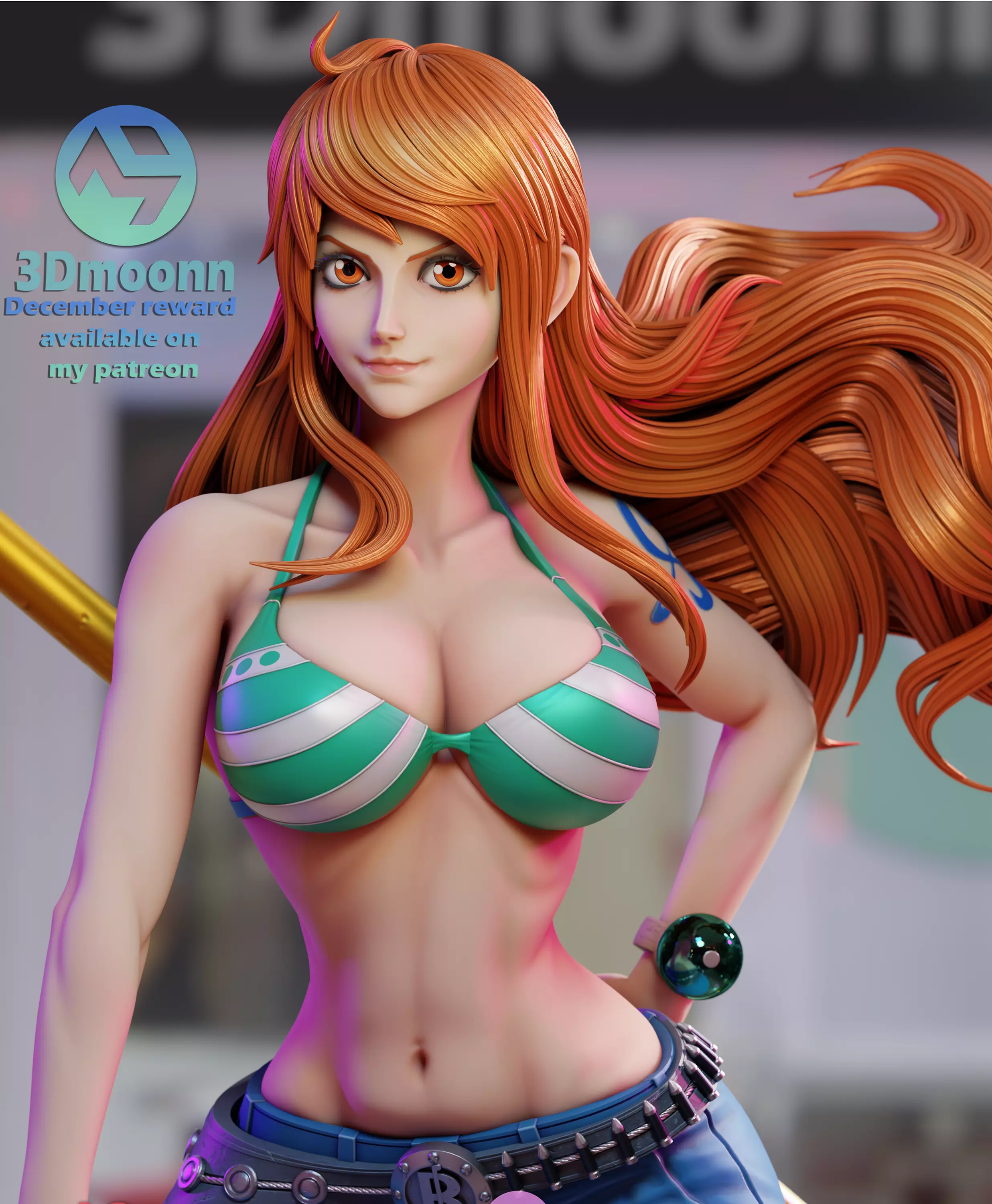 nami - one piece 3D print model_0