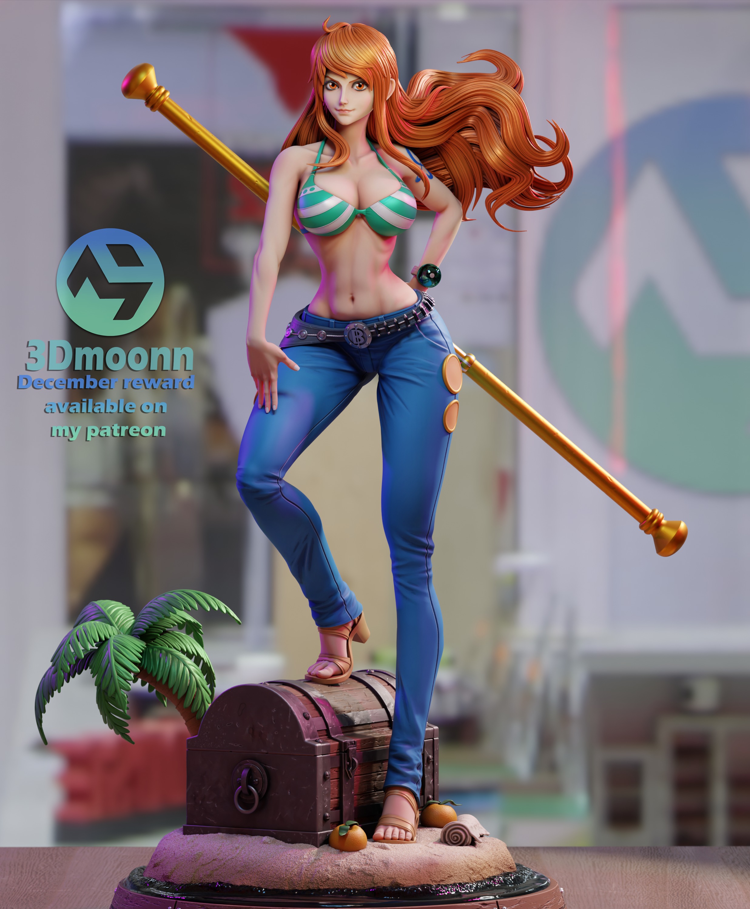 nami - one piece 3D print model_1