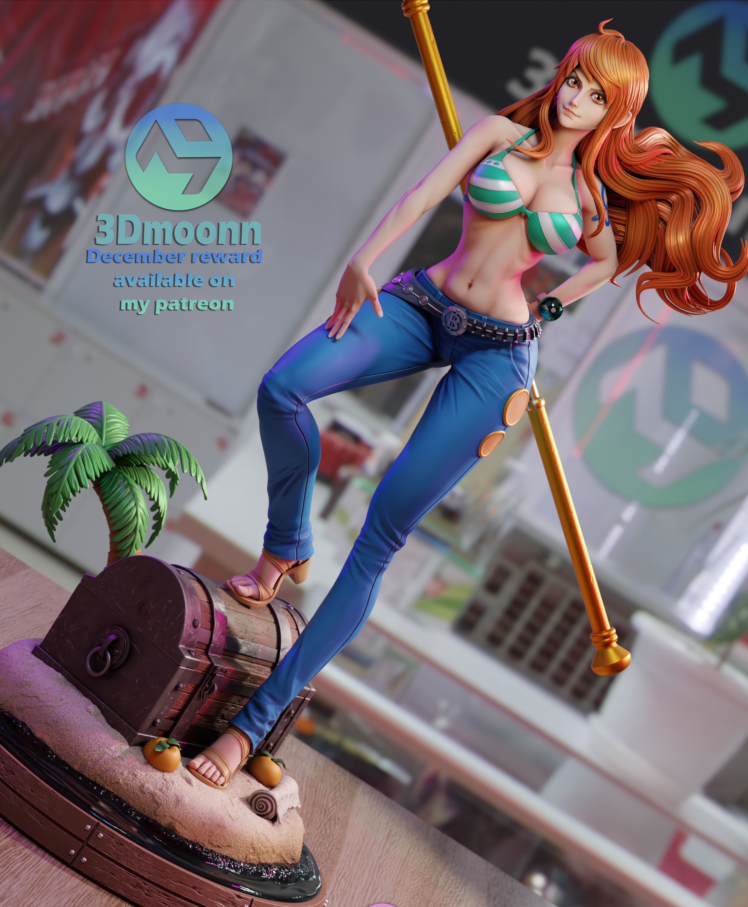 nami - one piece 3D print model_6