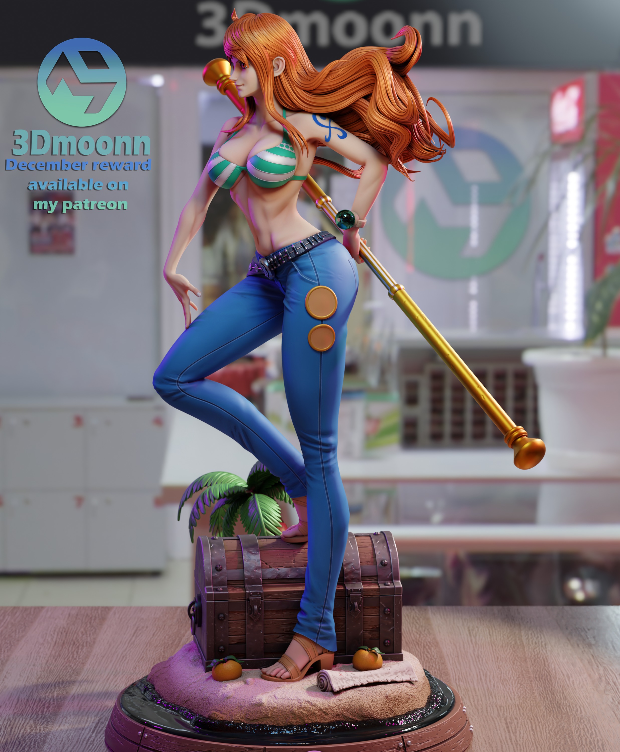 nami - one piece 3D print model_4
