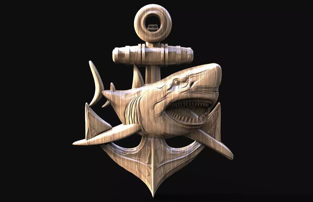 Shark CNC  3D print model_0