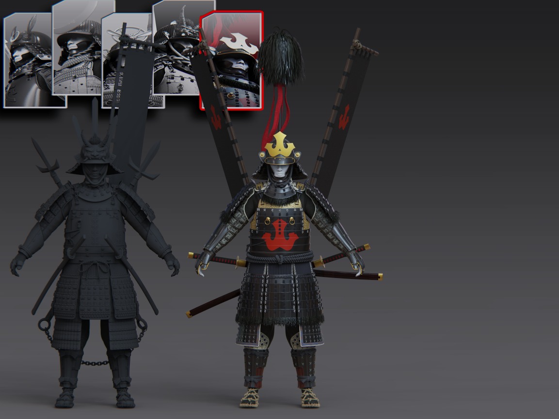 05-ancient japanese armor 3D model_13