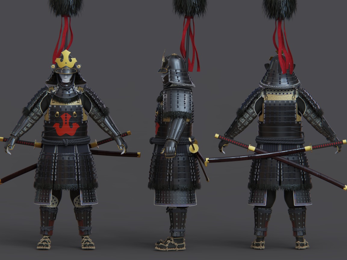 05-ancient japanese armor 3D model_14