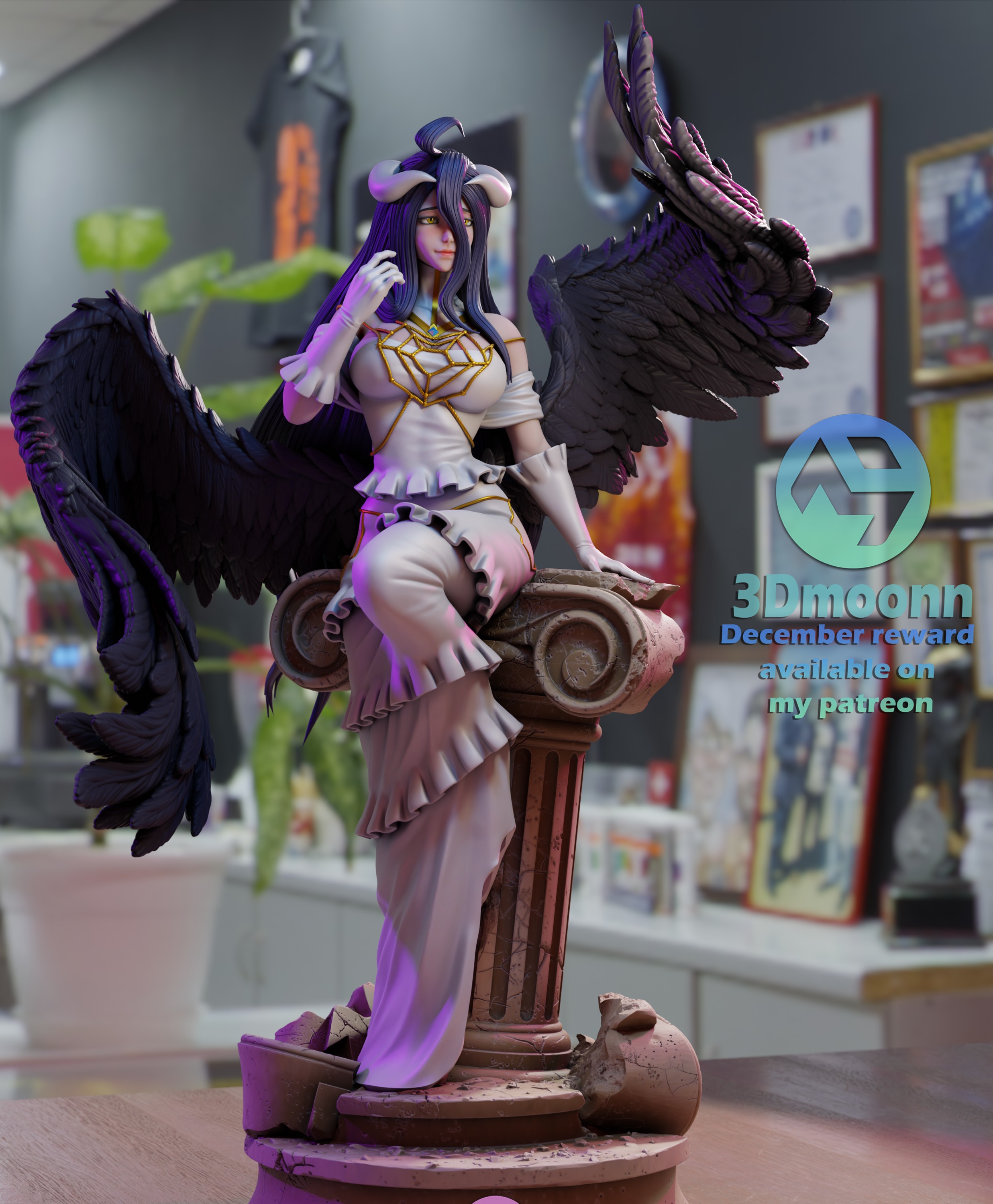 Albedo - Overlord 3D print model_2