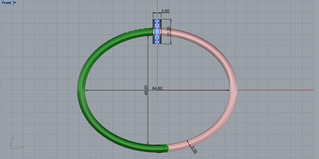 Bracelet 18 size 3D print model_5