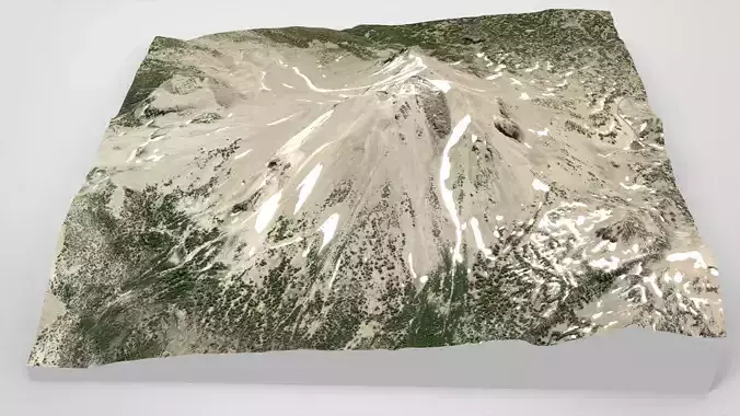 Mountain landscape Lassen Peak North America