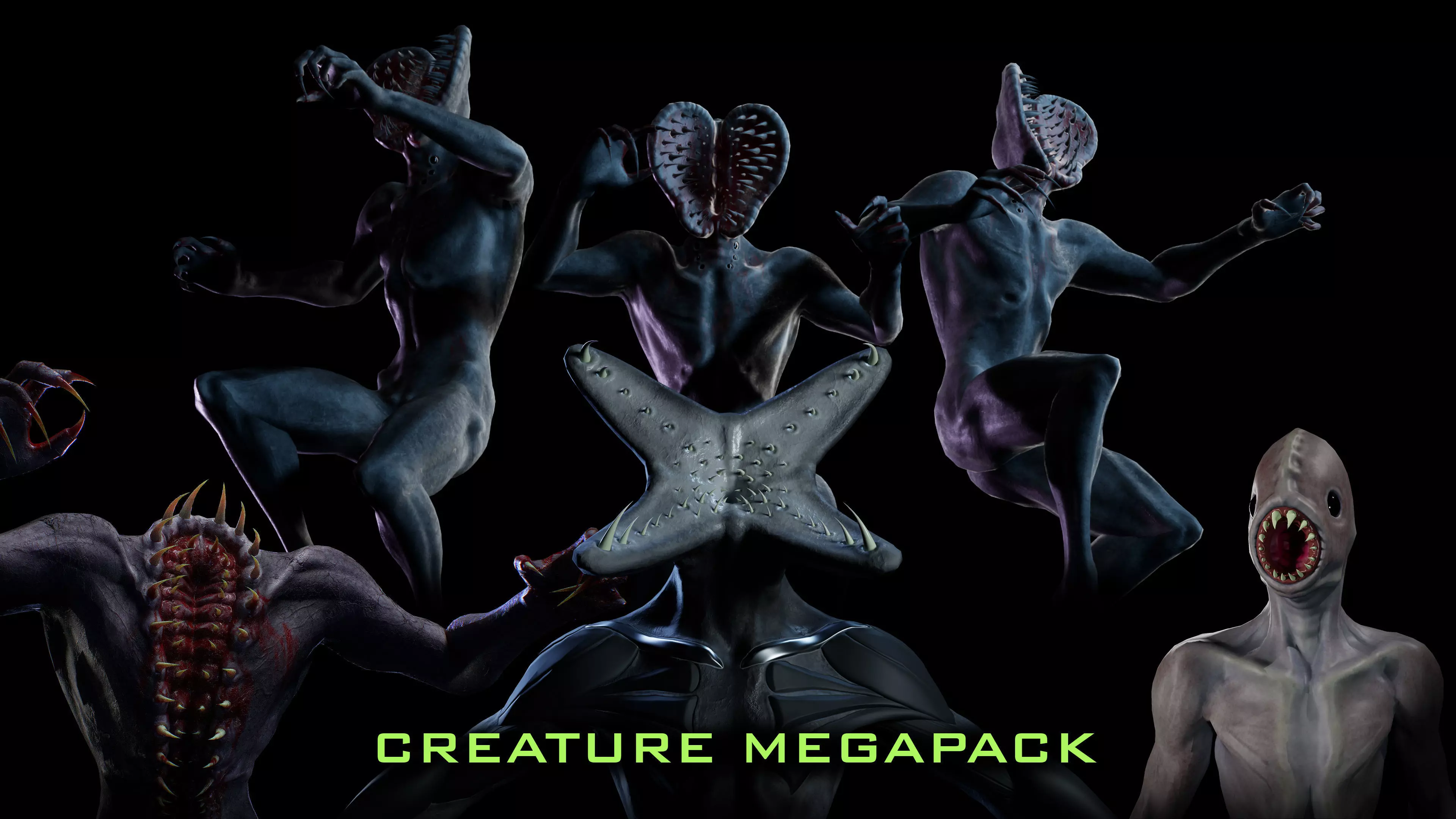 CREATURE MEGA-PACK Low-poly 3D model_0