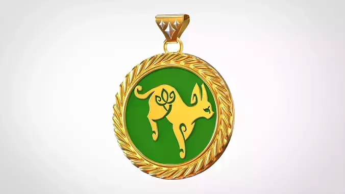 Leptailurus Cervarius Pendant 3D print model