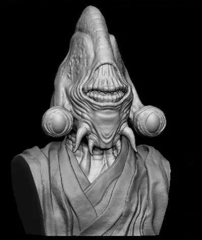 Pablo Jill - Jedi Life Size Star Wars Bust - 3D Print File 3D print model_0