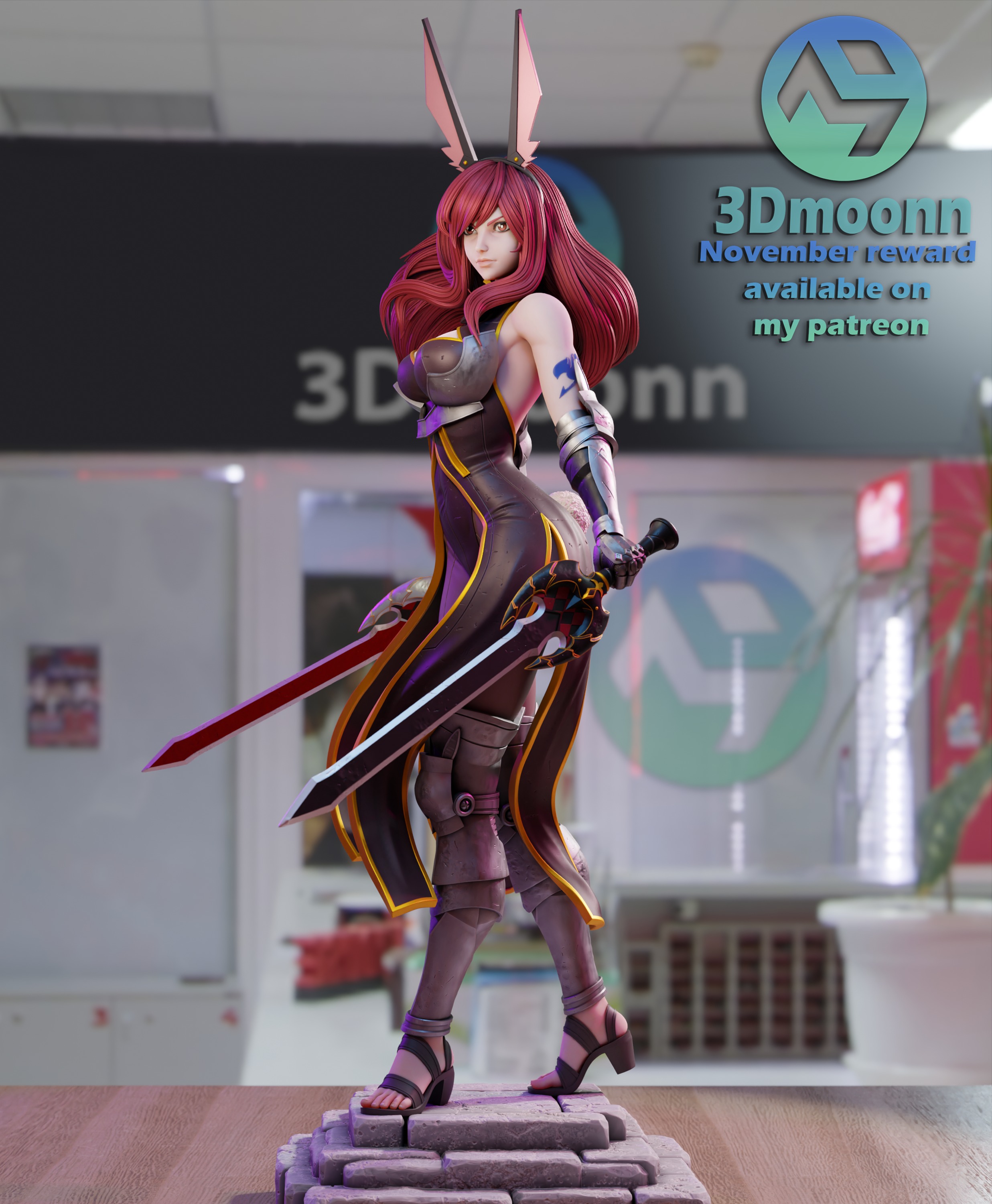 erza scarlet - fairy tail 3D print model_5