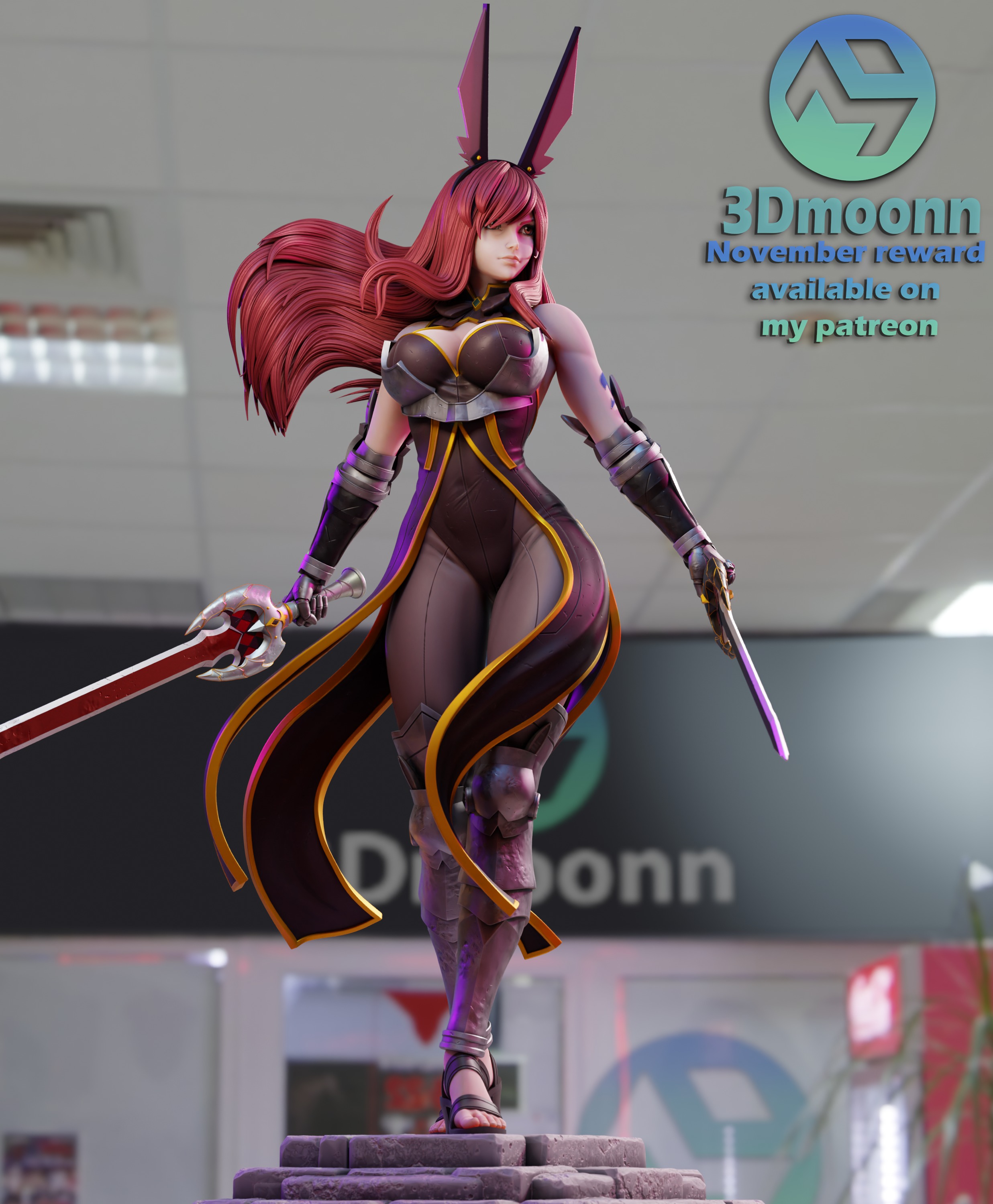 erza scarlet - fairy tail 3D print model_6