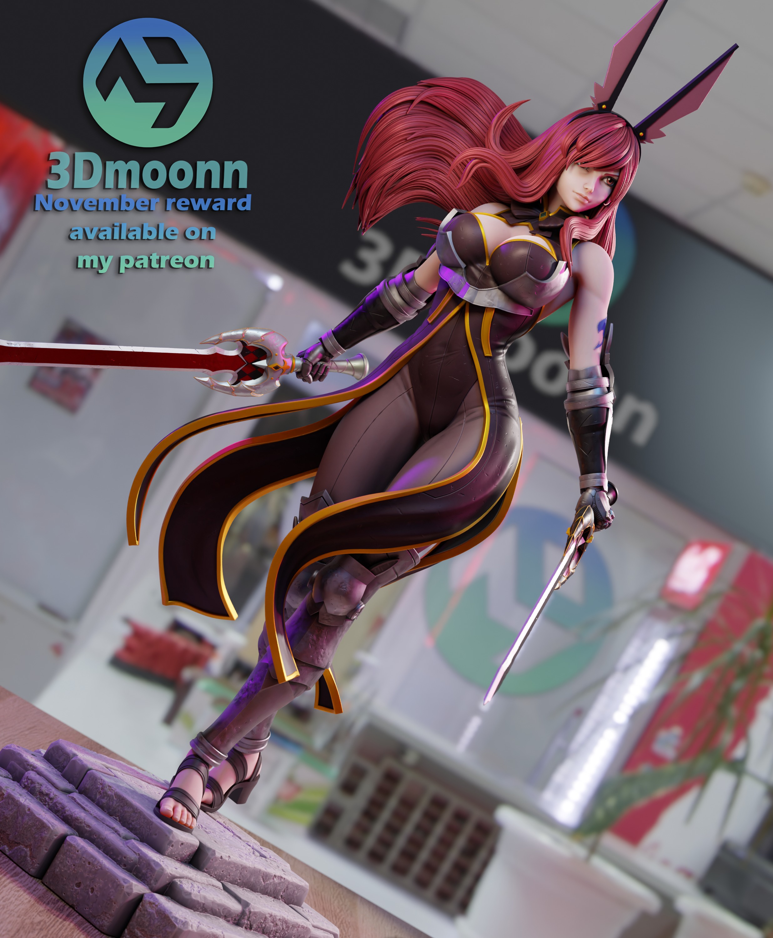 erza scarlet - fairy tail 3D print model_7