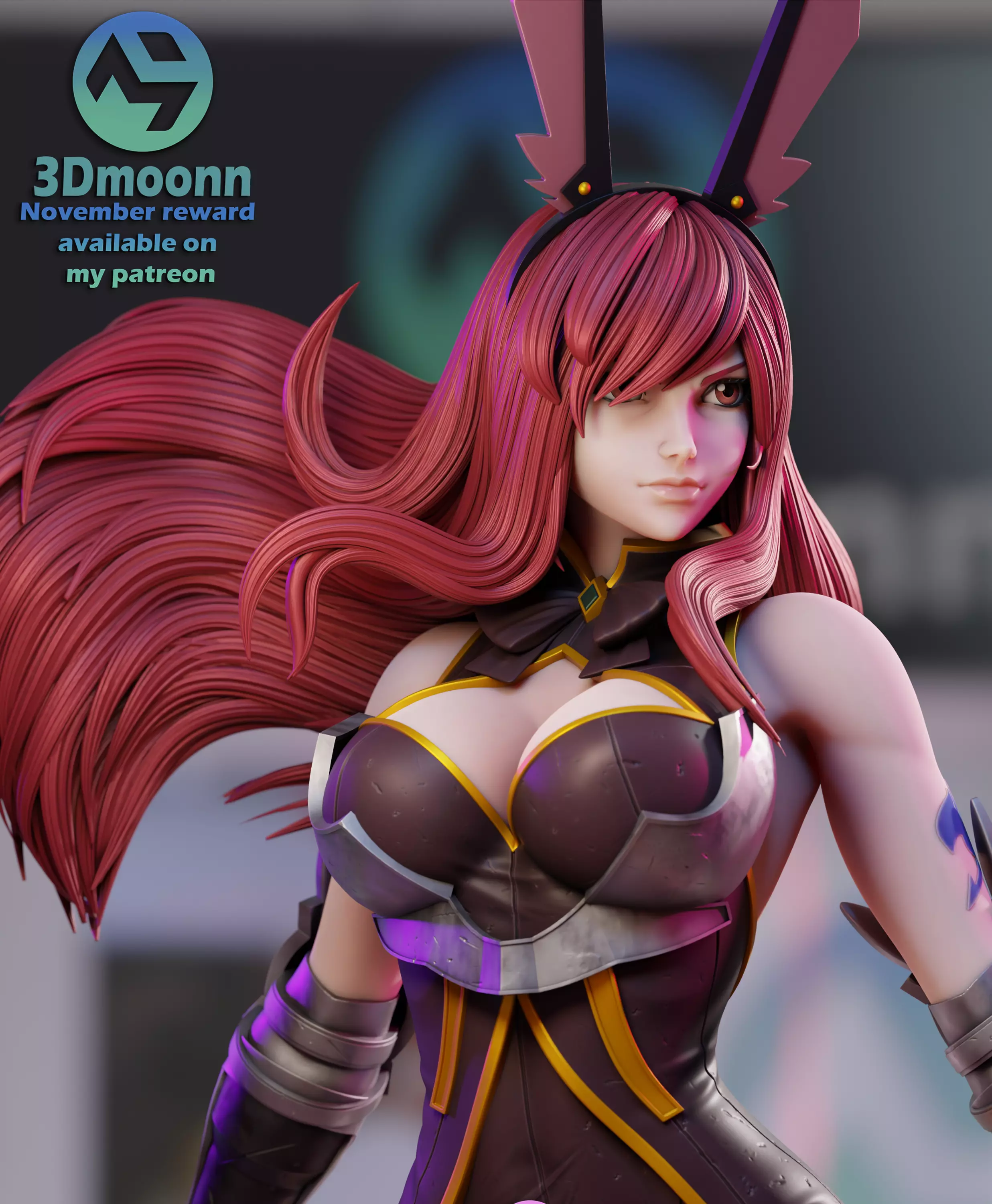 erza scarlet - fairy tail 3D print model_0