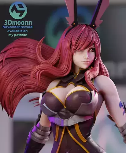 erza scarlet - fairy tail 3D print model