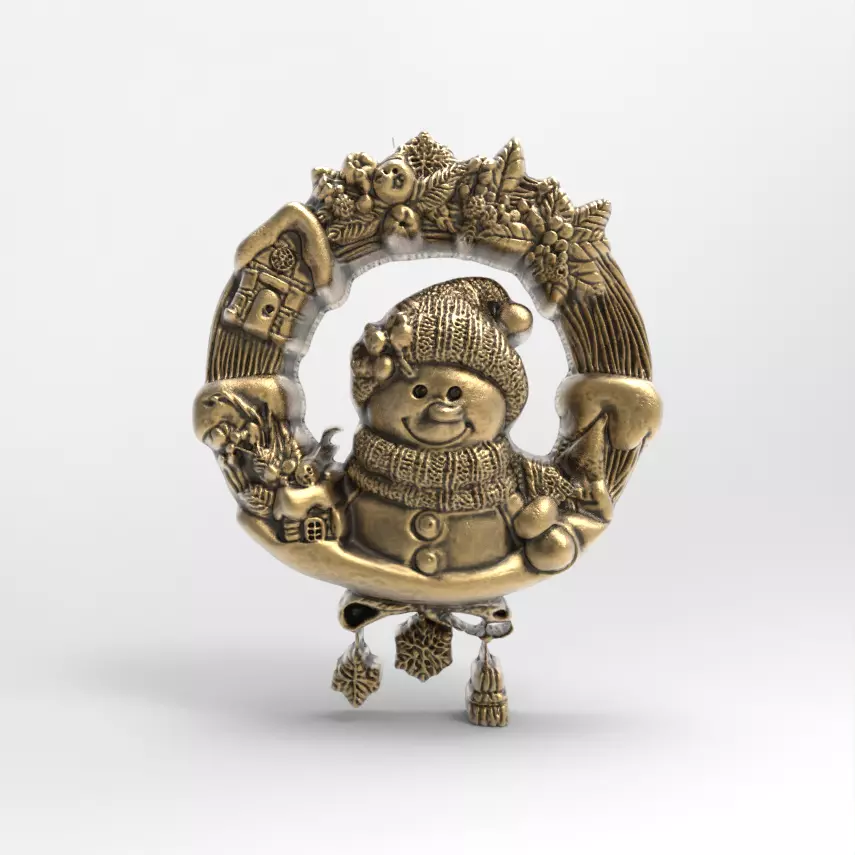 christmas iglooman decor  3D print model_0