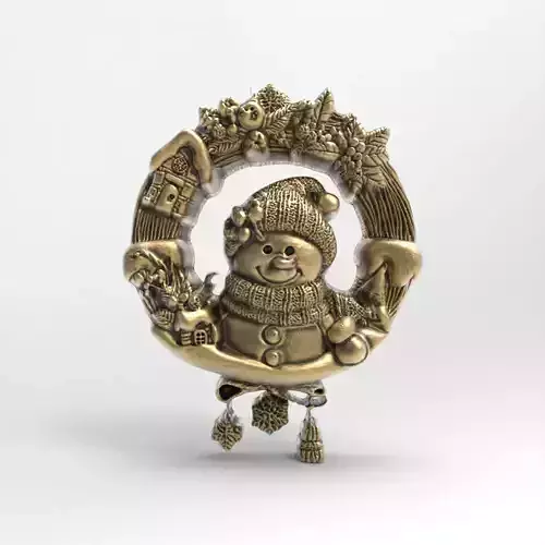 christmas iglooman decor  3D print model