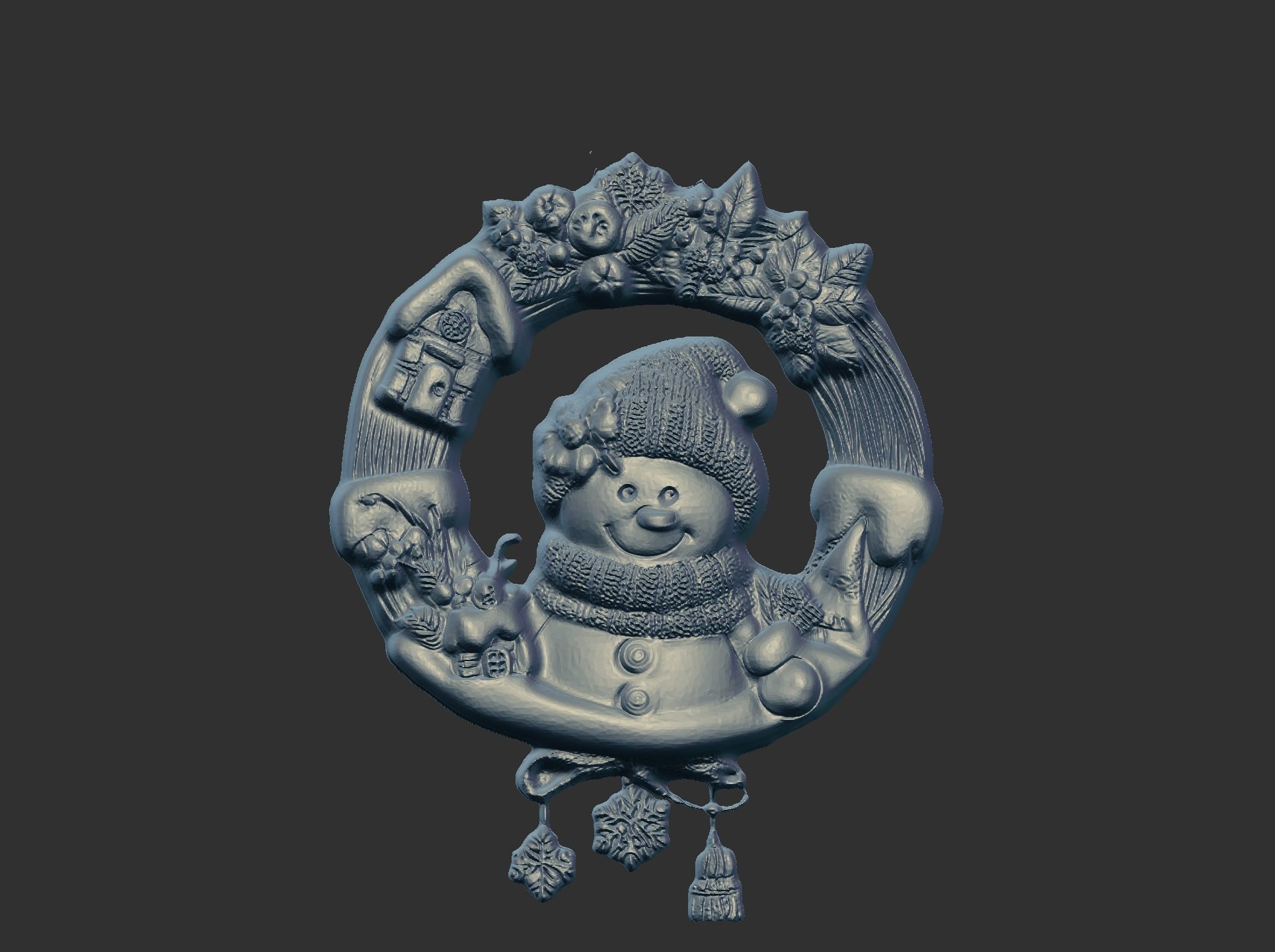 christmas iglooman decor  3D print model_5