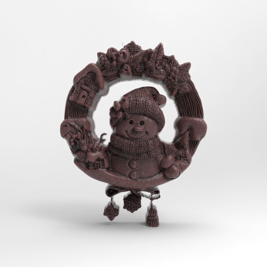 christmas iglooman decor  3D print model_1