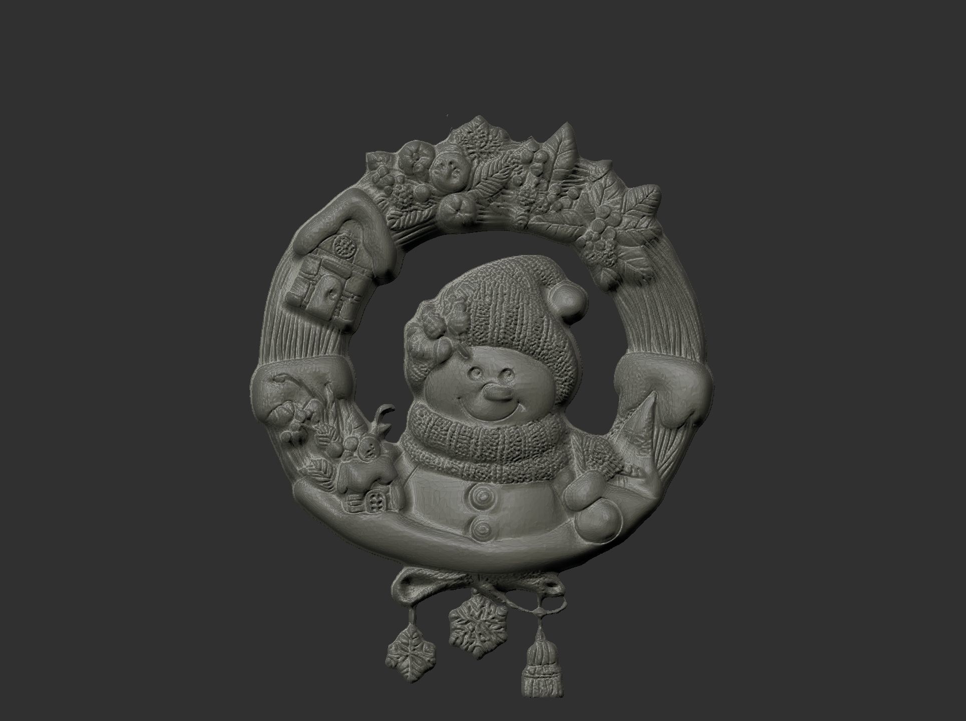 christmas iglooman decor  3D print model_3