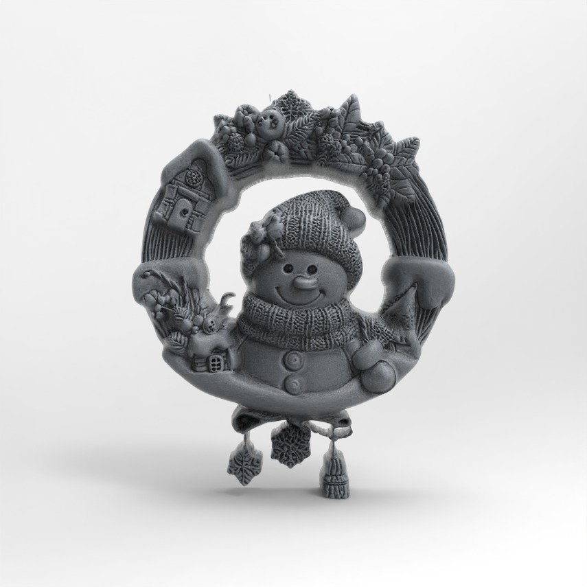 christmas iglooman decor  3D print model_2