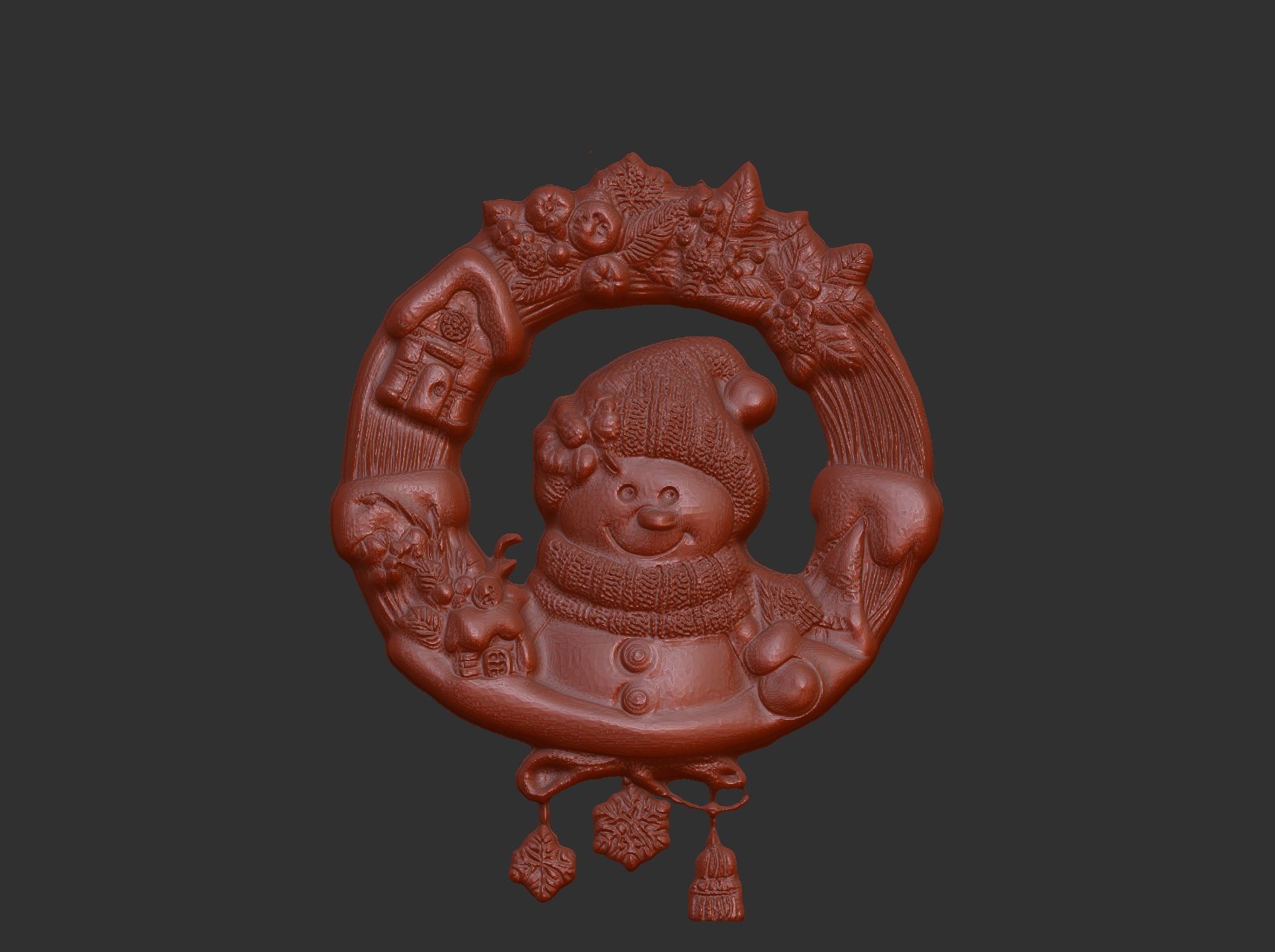 christmas iglooman decor  3D print model_4
