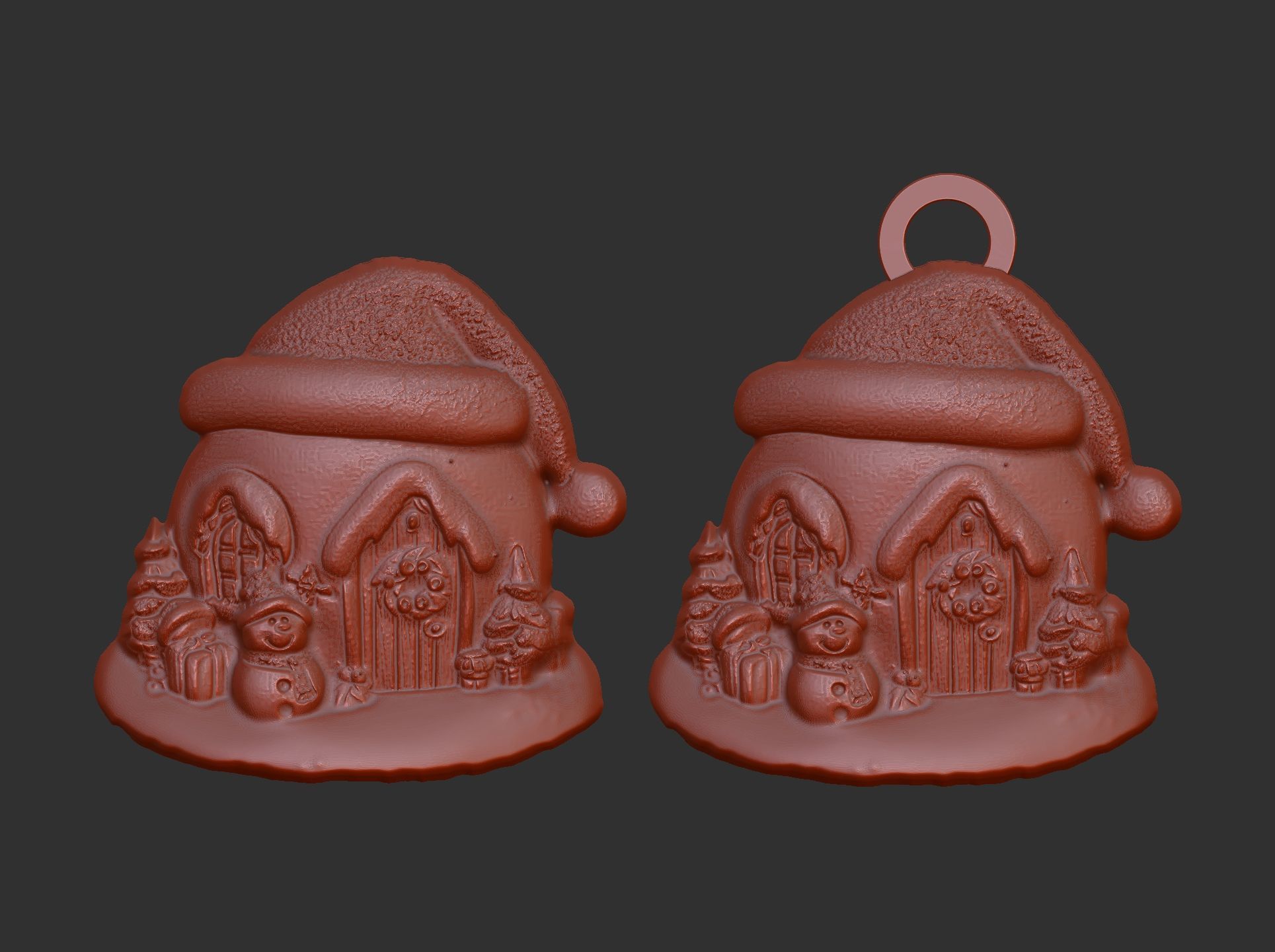 christmas igloo house decor  3D print model_6