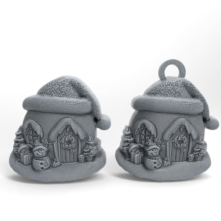 christmas igloo house decor  3D print model_2