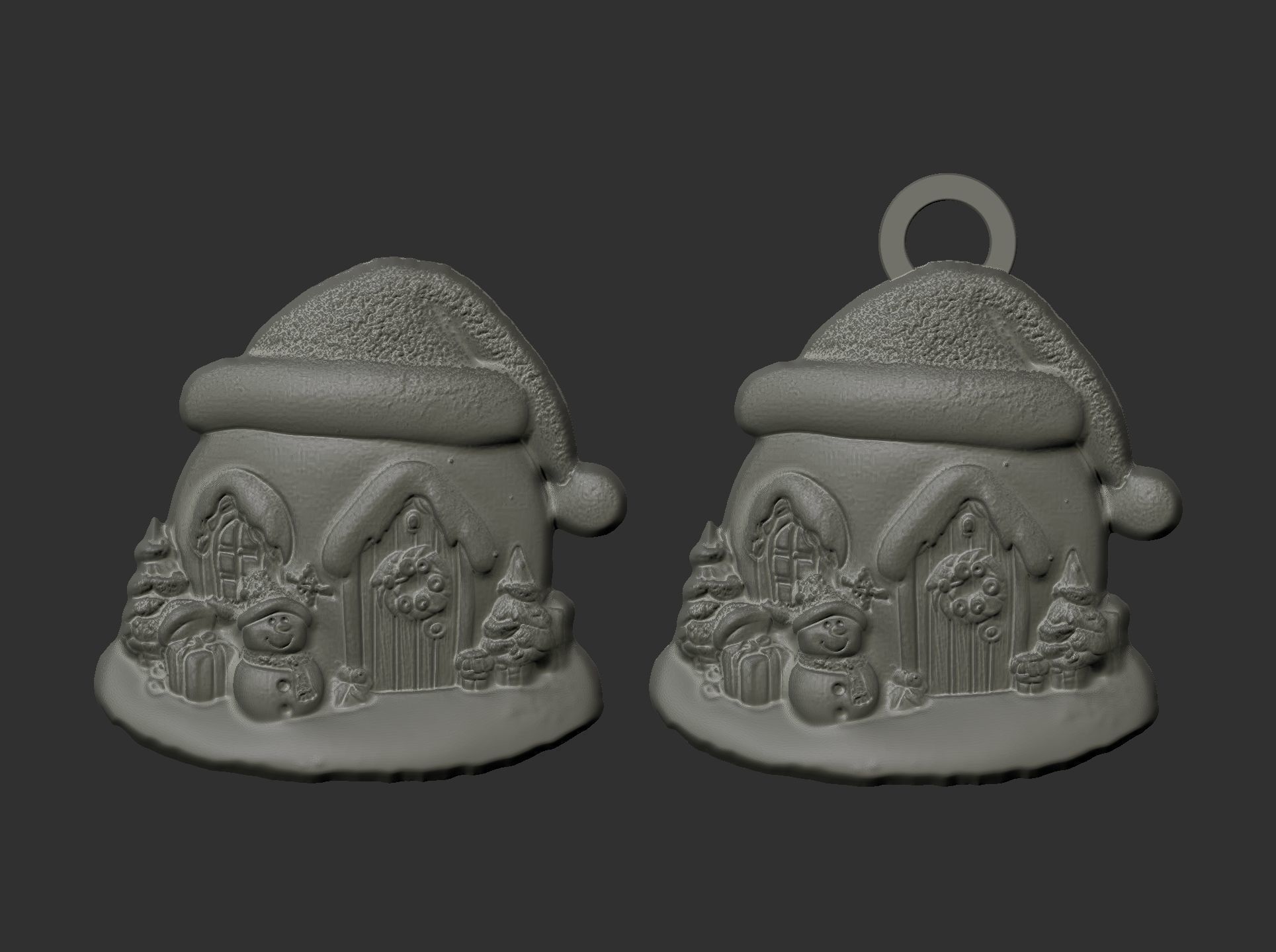 christmas igloo house decor  3D print model_5