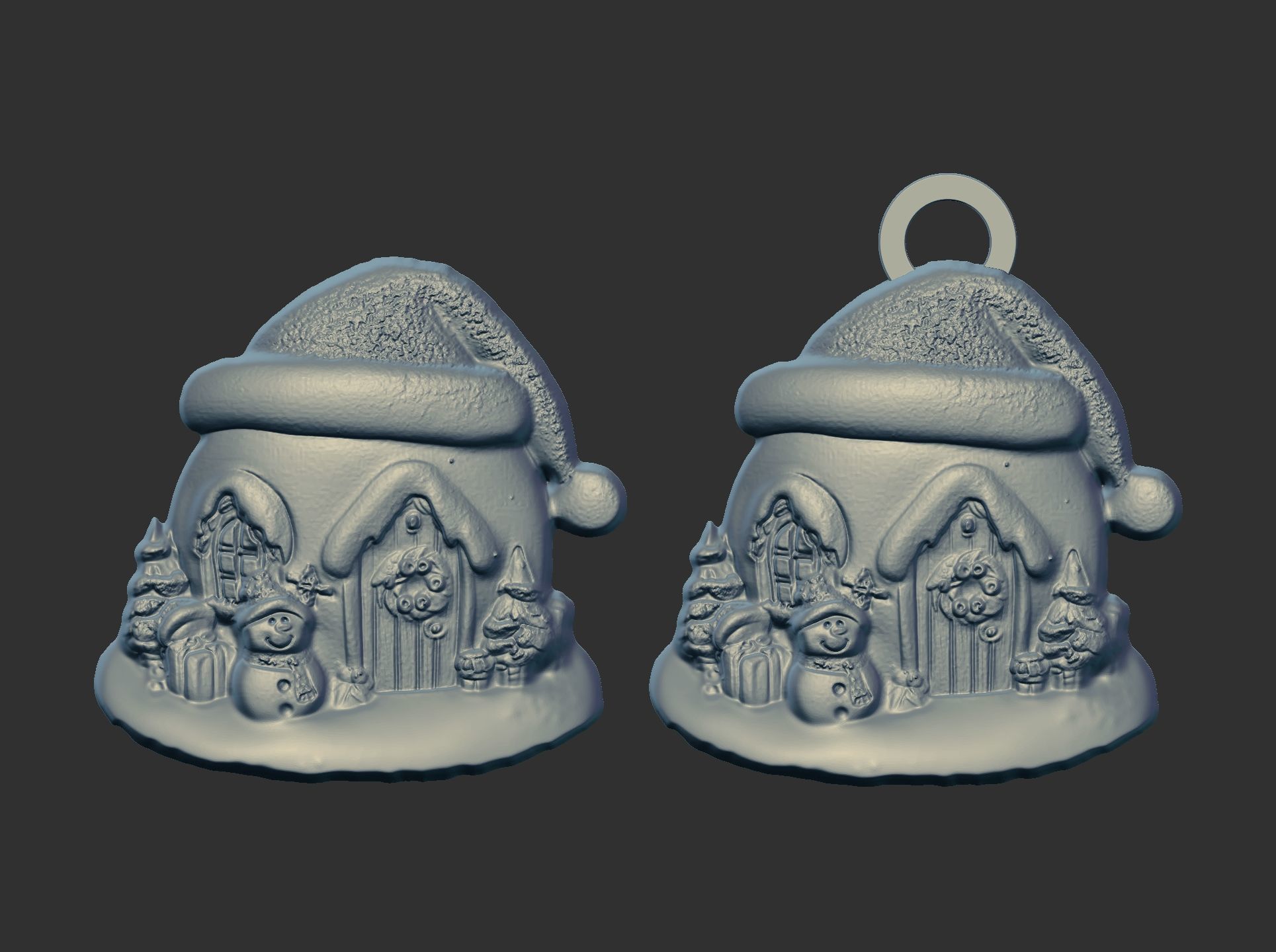 christmas igloo house decor  3D print model_7