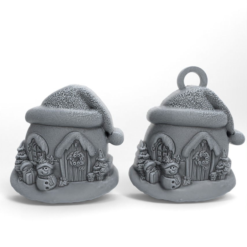 christmas igloo house decor  3D print model_3