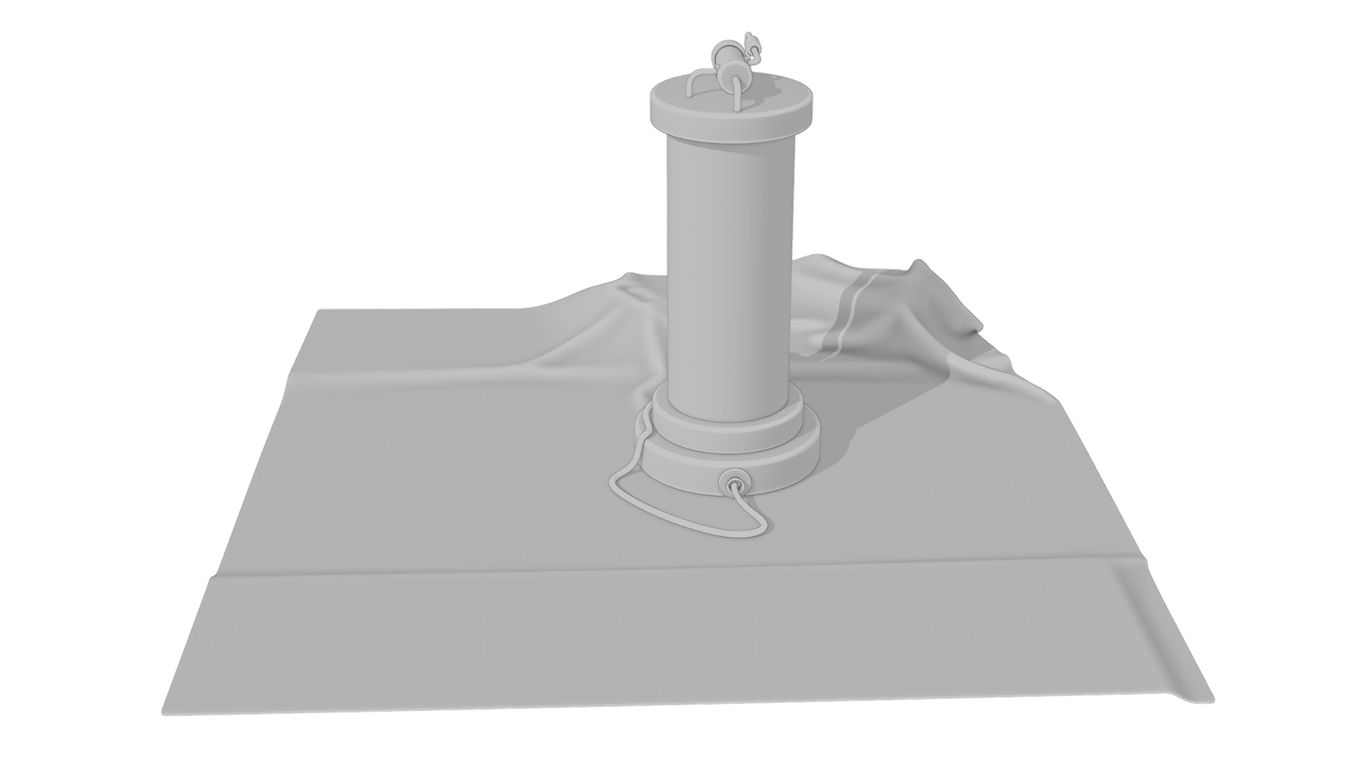 Sci-fi capsula 2 Low-poly 3D model_6