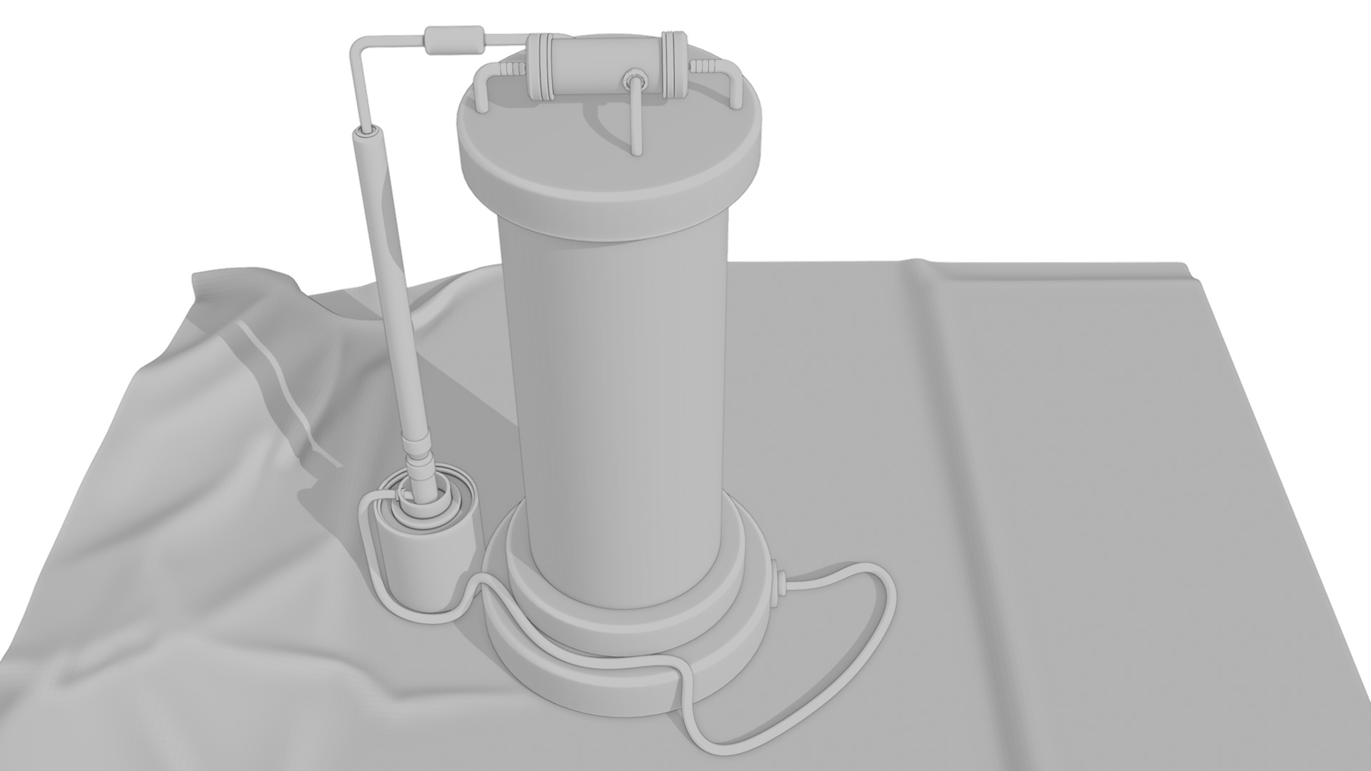 Sci-fi capsula 2 Low-poly 3D model_14