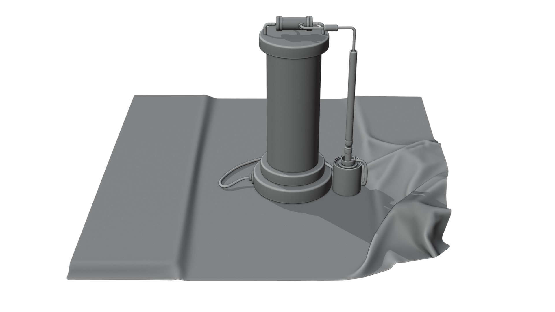 Sci-fi capsula 2 Low-poly 3D model_1