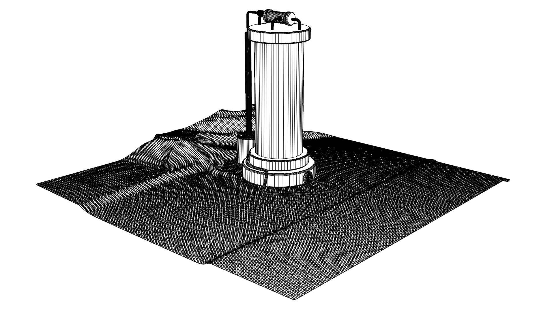 Sci-fi capsula 2 Low-poly 3D model_11