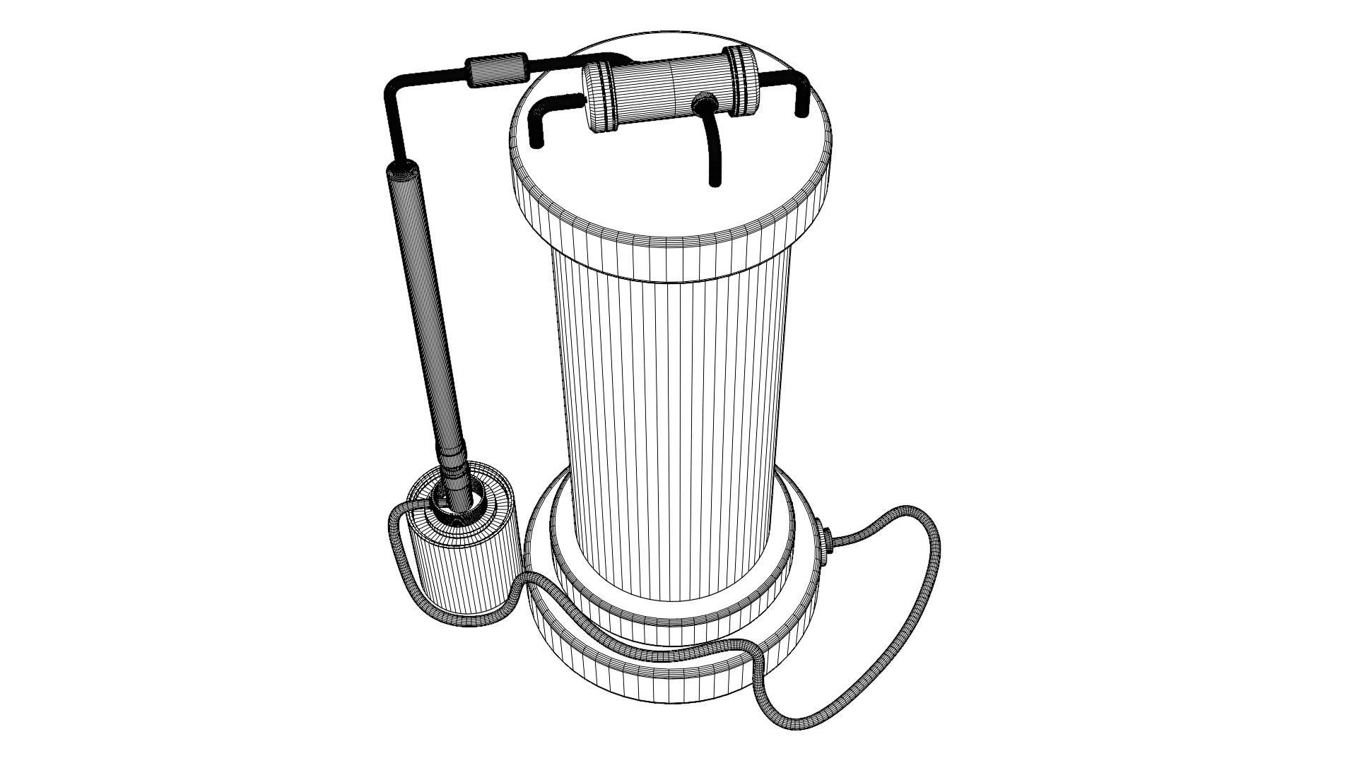 Sci-fi capsula 2 Low-poly 3D model_31