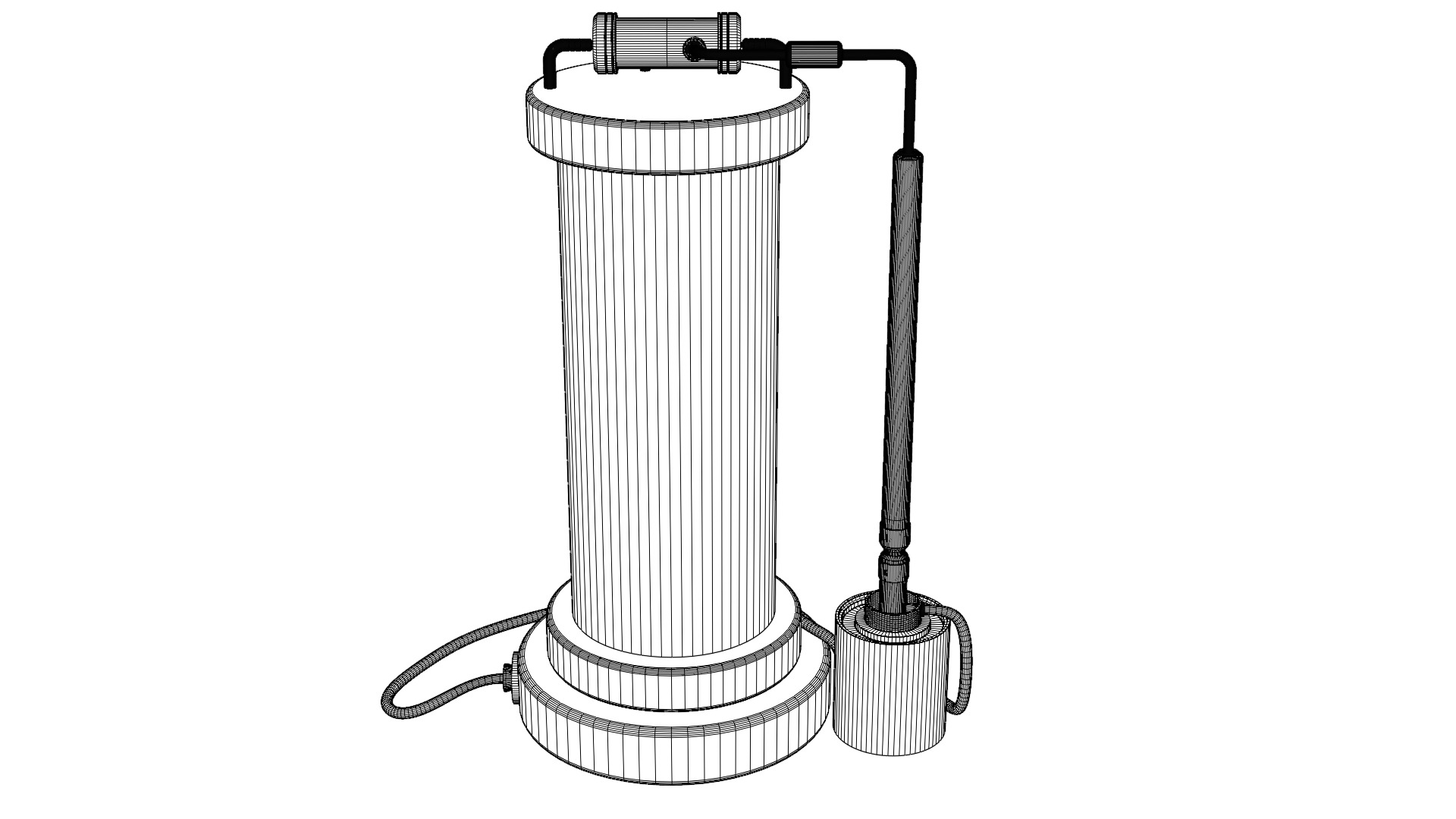 Sci-fi capsula 2 Low-poly 3D model_19