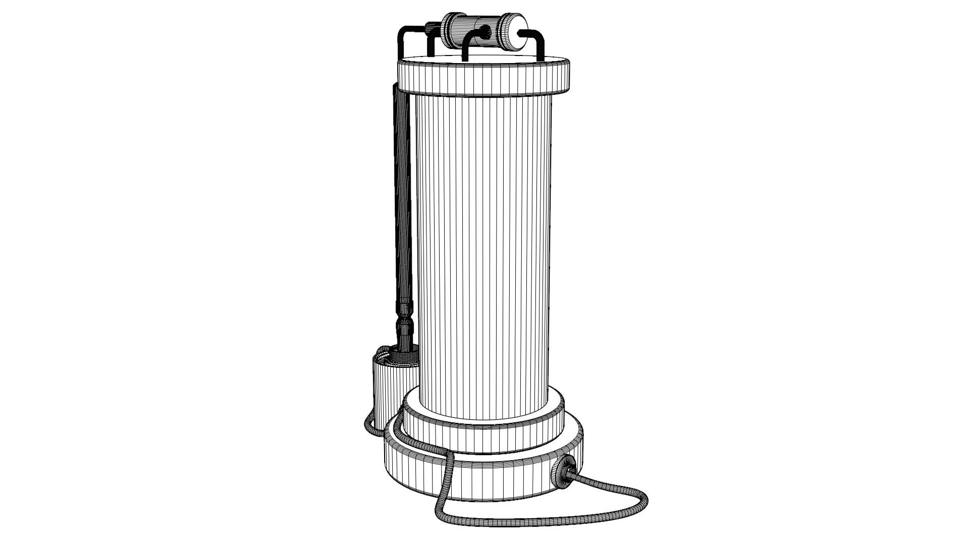 Sci-fi capsula 2 Low-poly 3D model_27