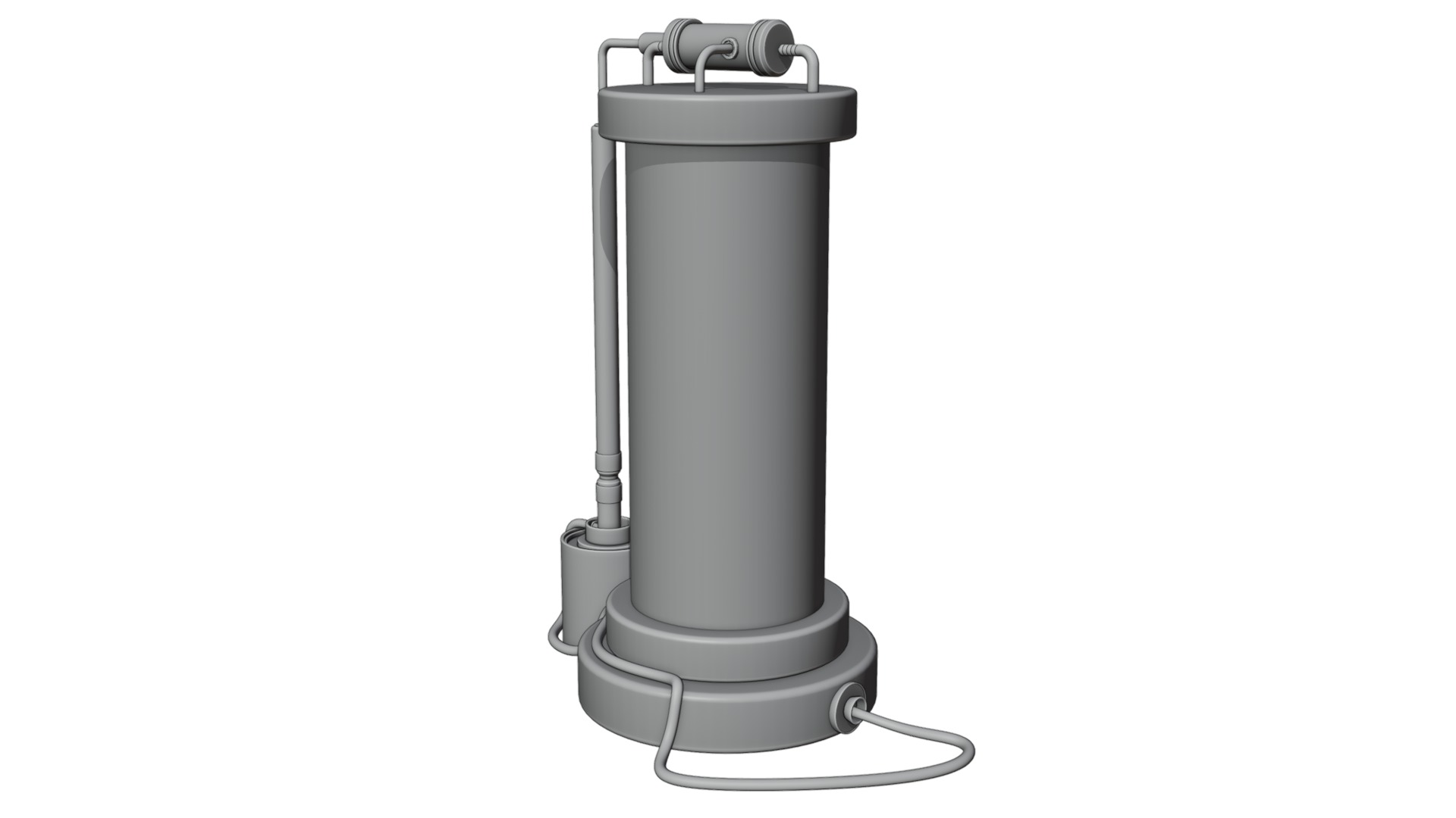 Sci-fi capsula 2 Low-poly 3D model_25