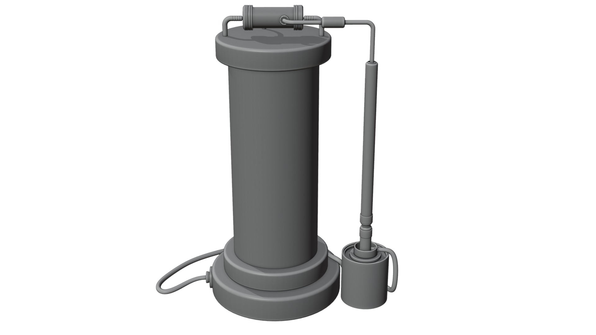 Sci-fi capsula 2 Low-poly 3D model_17