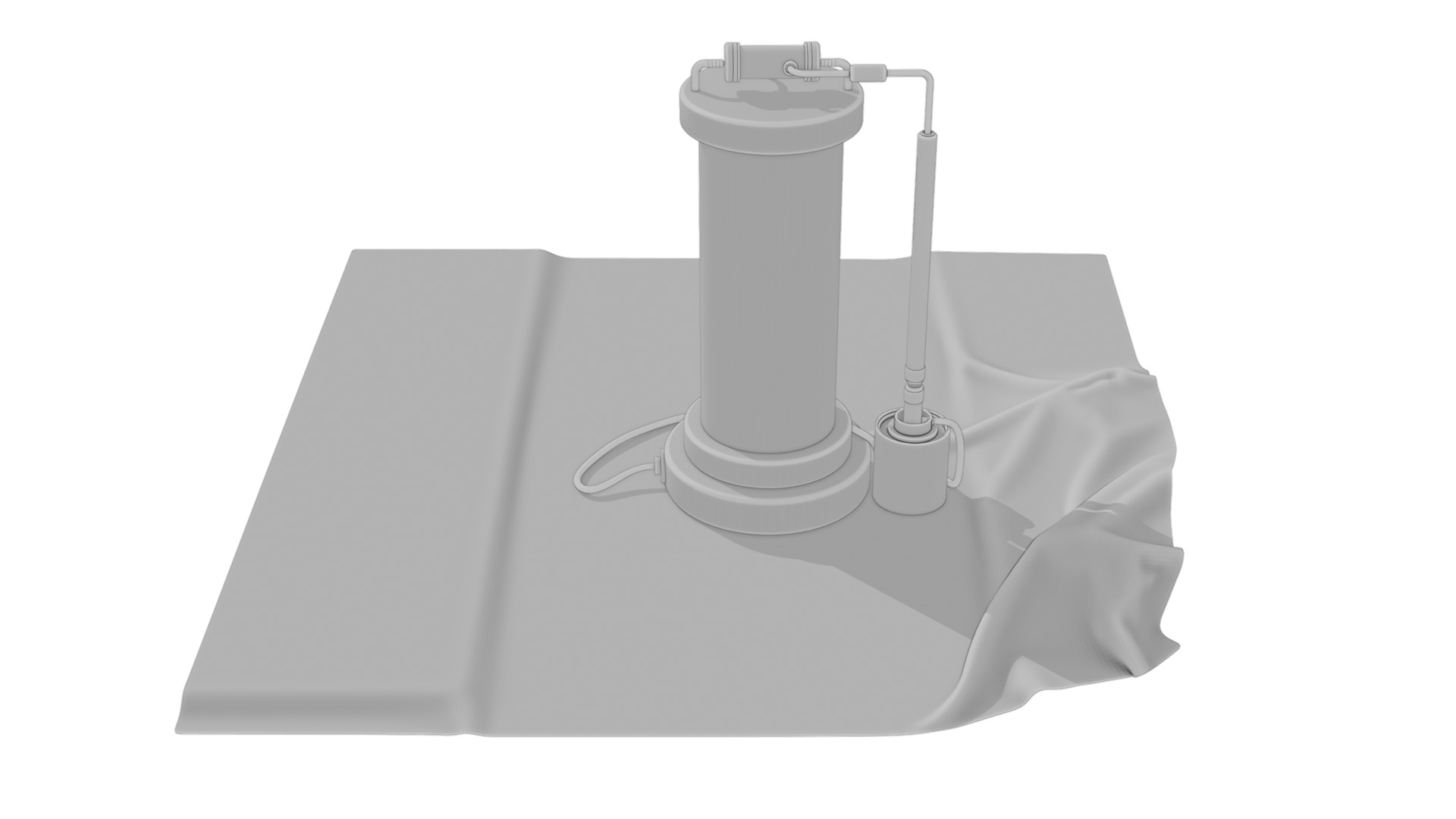 Sci-fi capsula 2 Low-poly 3D model_2